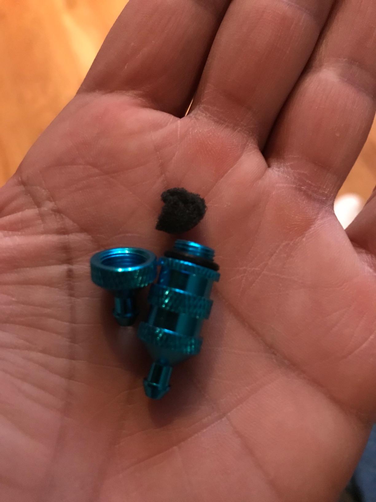 ShareGoo 3PCS RC Aluminum Nitro Fuel Filter Compatible with HSP Traxxas 1/8 1/10 Nitro Car Buggy Truck -Blue customer photo 1