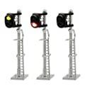 JTD1503GR 3PCS Model Railroad Train Signals 2-Lights Block Signal N Scale 12V Green-Red Traffic Lights for Train Layout customer photo 1