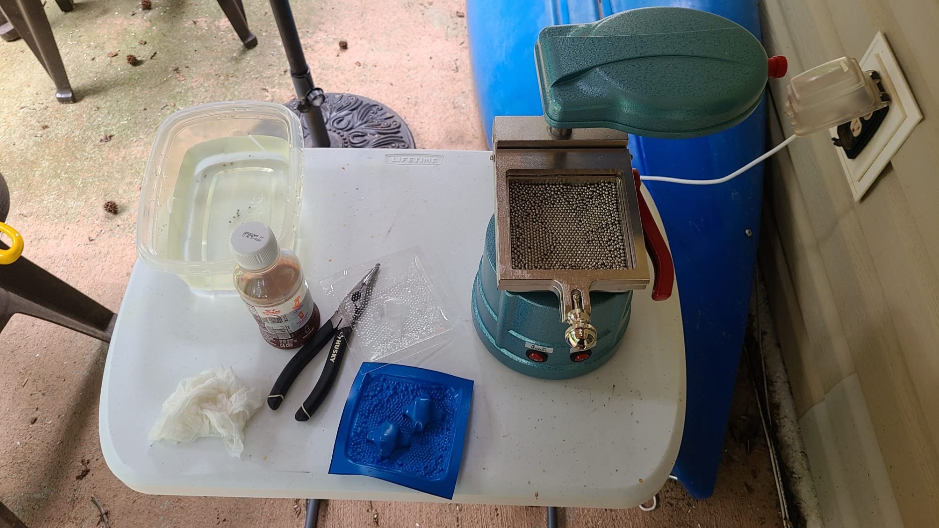 Vacuum Forming Machine Power Former Heat Molding Tool w/Steel Balls Lab Equipment customer photo 2