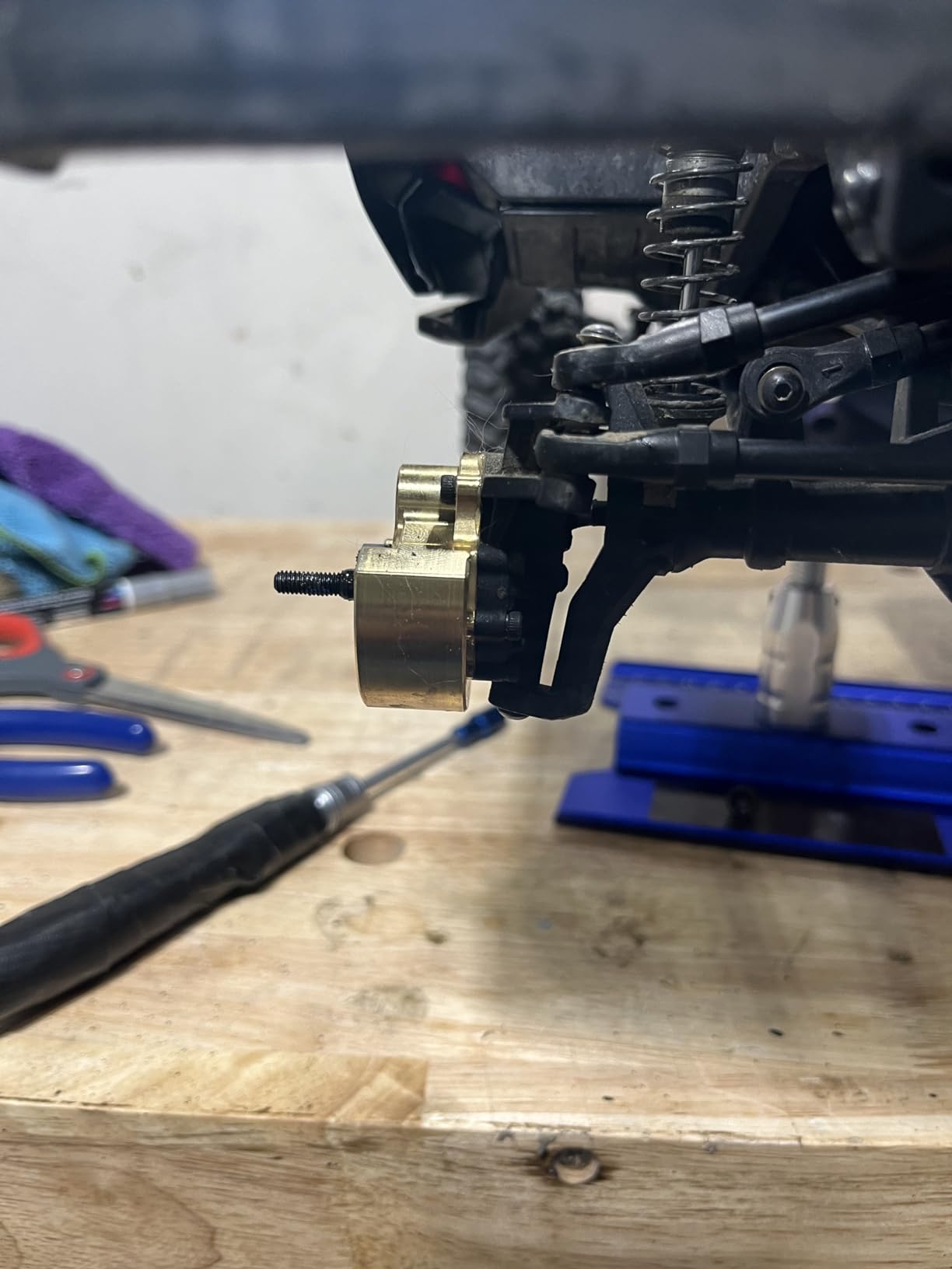TRX-4 1:10 x4PCS Heavy Metal Brass Internal Wheel Knuckle Weight Fit for TRX-4 (A Style) customer photo 1