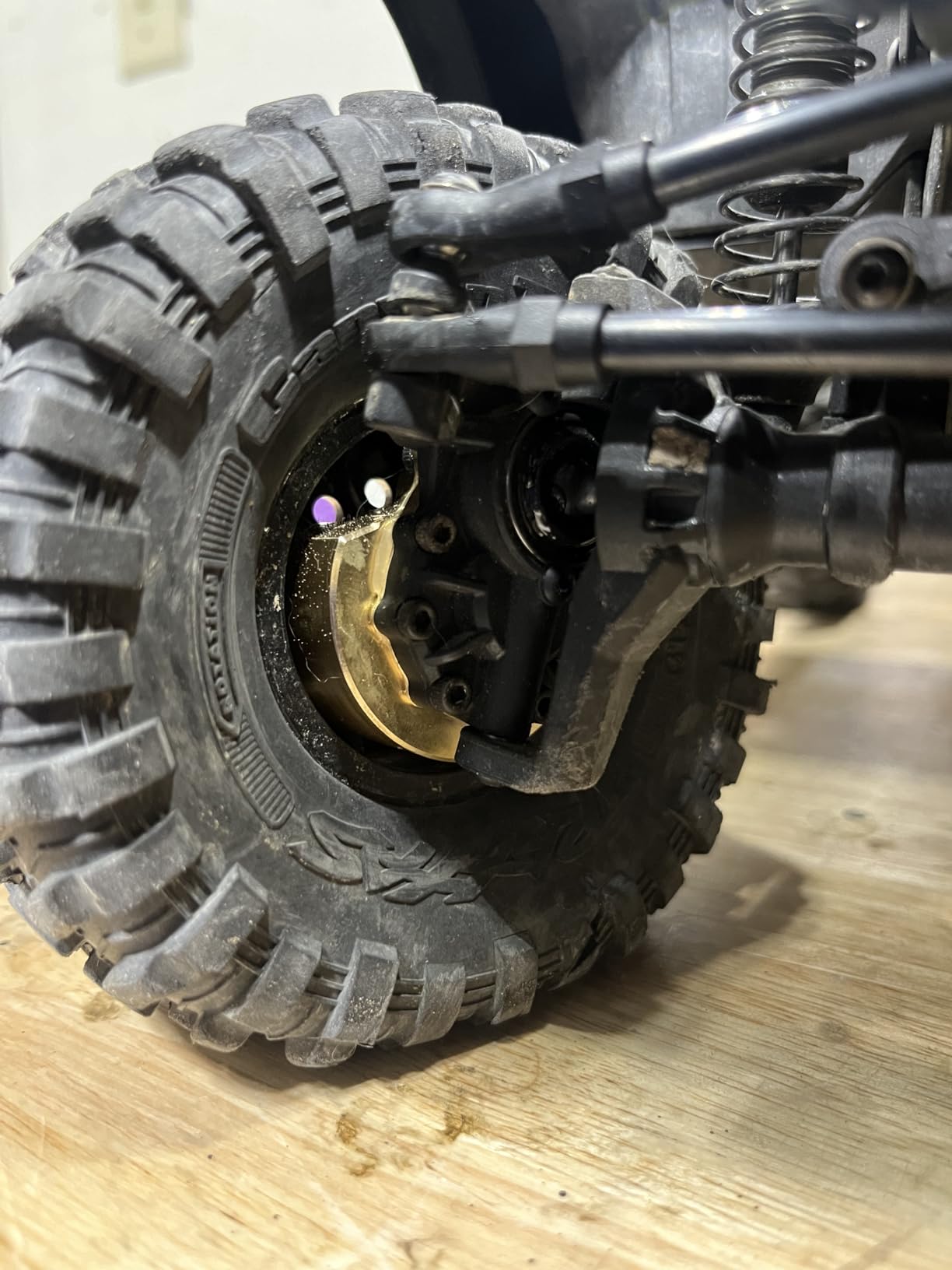 TRX-4 1:10 x4PCS Heavy Metal Brass Internal Wheel Knuckle Weight Fit for TRX-4 (A Style) customer photo 2