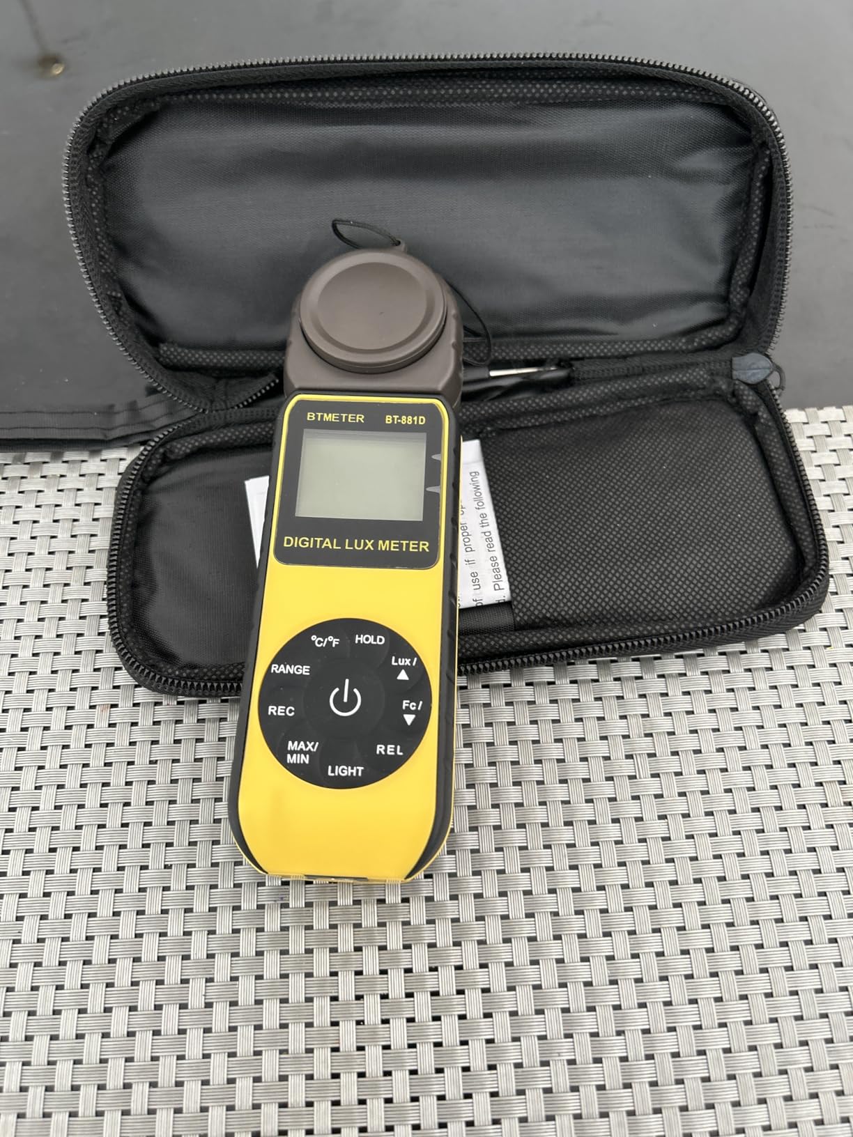 BTMETER BT-881D Digital Illuminance Light Meter, 0.01~400,000 Lux Foot Candles Luxmeter with 270 Rotated Sensor customer photo 1