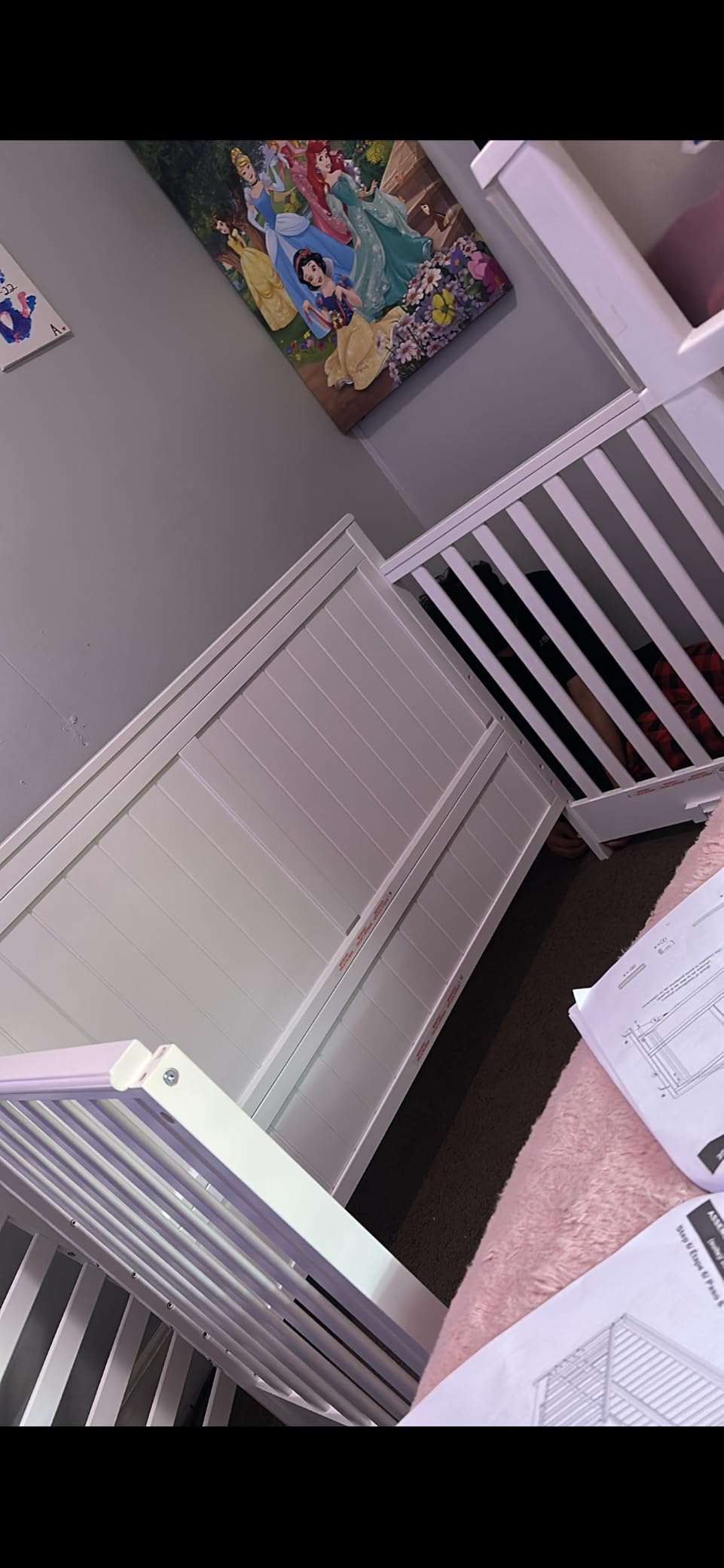 Graco Hadley 5-in-1 Convertible Crib with Drawer - GREENGUARD Gold Certified, Fits Standard Crib Mattress, Converts to Toddler Bed, Daybed and Full Bed, 4 Adjustable Mattress Heights (White) customer photo 2
