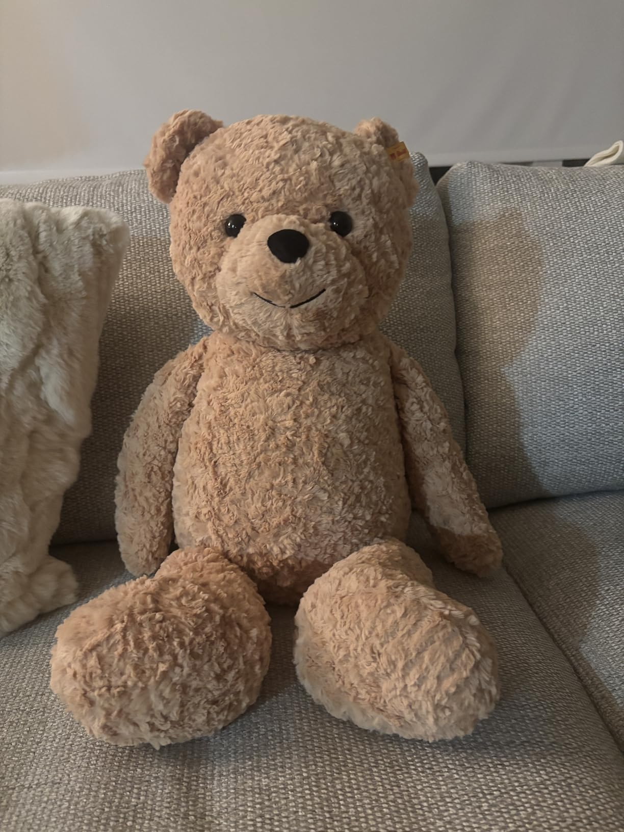 Steiff Jimmy Teddy Bear, Premium Teddy Bear Stuffed Animal, Plush Toy for Kids (Light Brown, 12-Inch) customer photo 2