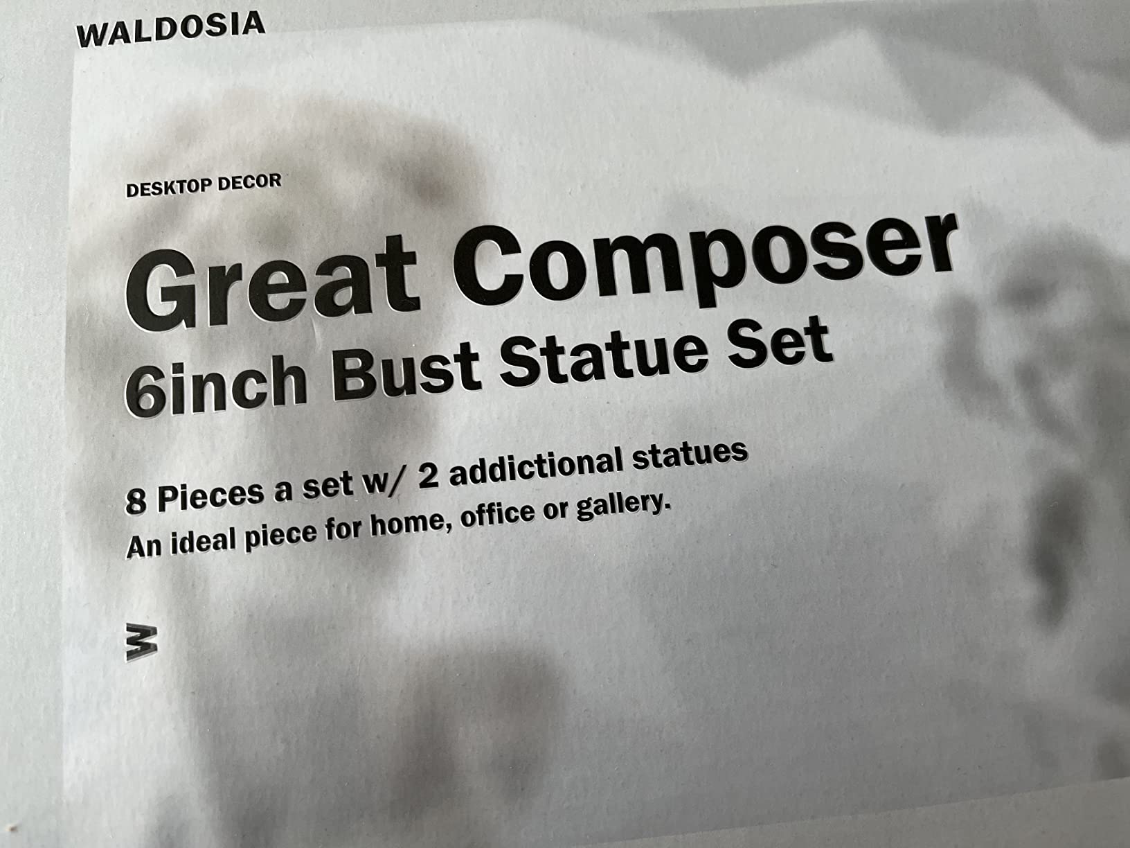 Waldosia Great Composers Bust Statuette Set w/Artemis and Michelangelo's David Figurines customer photo 1