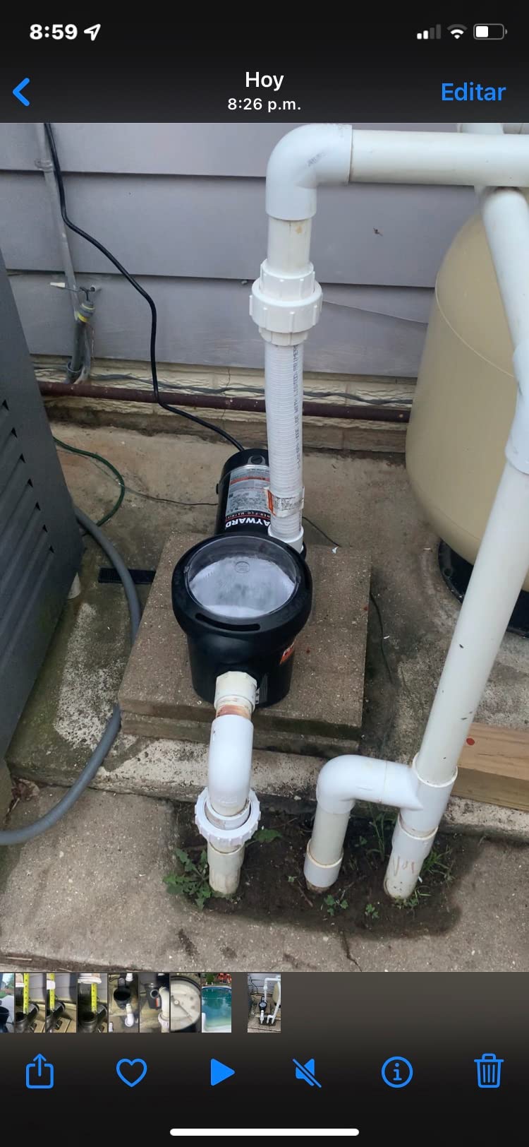 Hayward W3SP1593 PowerFlo Matrix Above Ground Pool Pump, 1.5 HP customer photo 1
