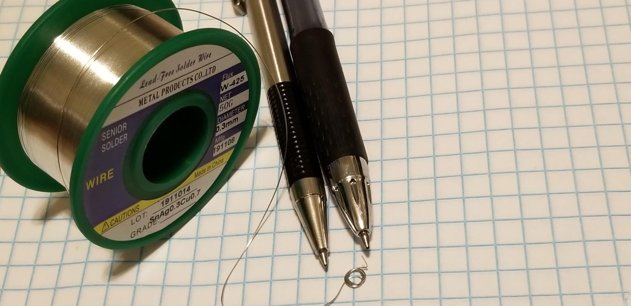 Ultra-Thin Solder Wire 0.01in 0.3mm Rosin Core Flux 2.5, Lead Free Solder Wire Sn99 Ag0.3 Cu0.7 Flow 50g Electronics Soldering Electric Solder customer photo 1