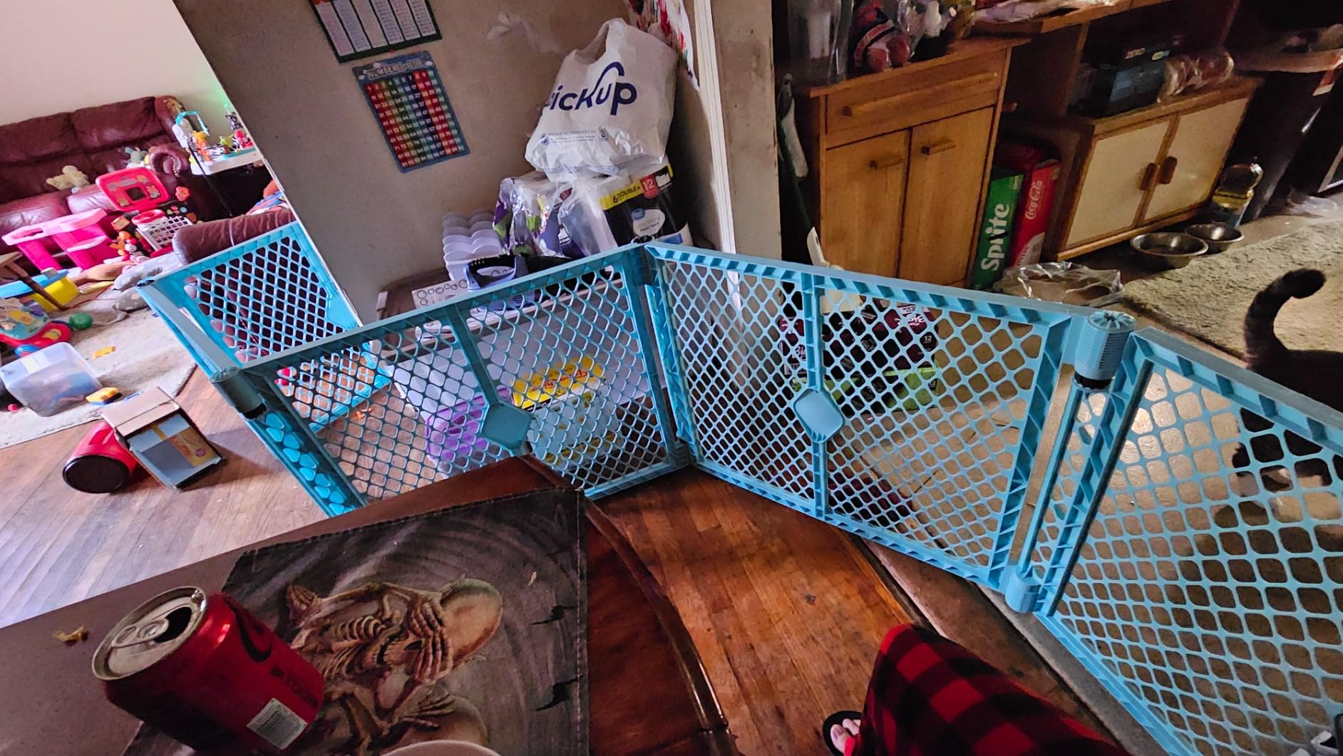 Toddleroo by North States Superyard Baby Play Yard: Freestanding 6 Panel Baby Playpen, Indoor or Outdoor Use, Made in USA, 26 Inches Tall, Aqua customer photo 1