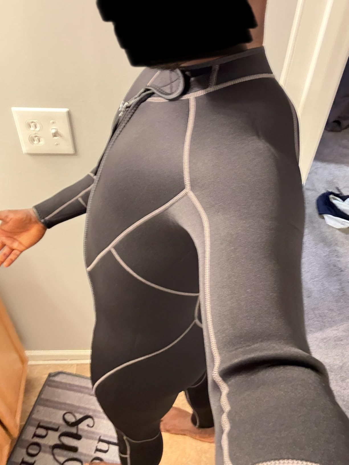 Seaskin Mens 3mm Shorty Wetsuit Womens, Full Body Diving Suit Front Zip Wetsuit for Diving Snorkeling Kayaking Swimming customer photo 1