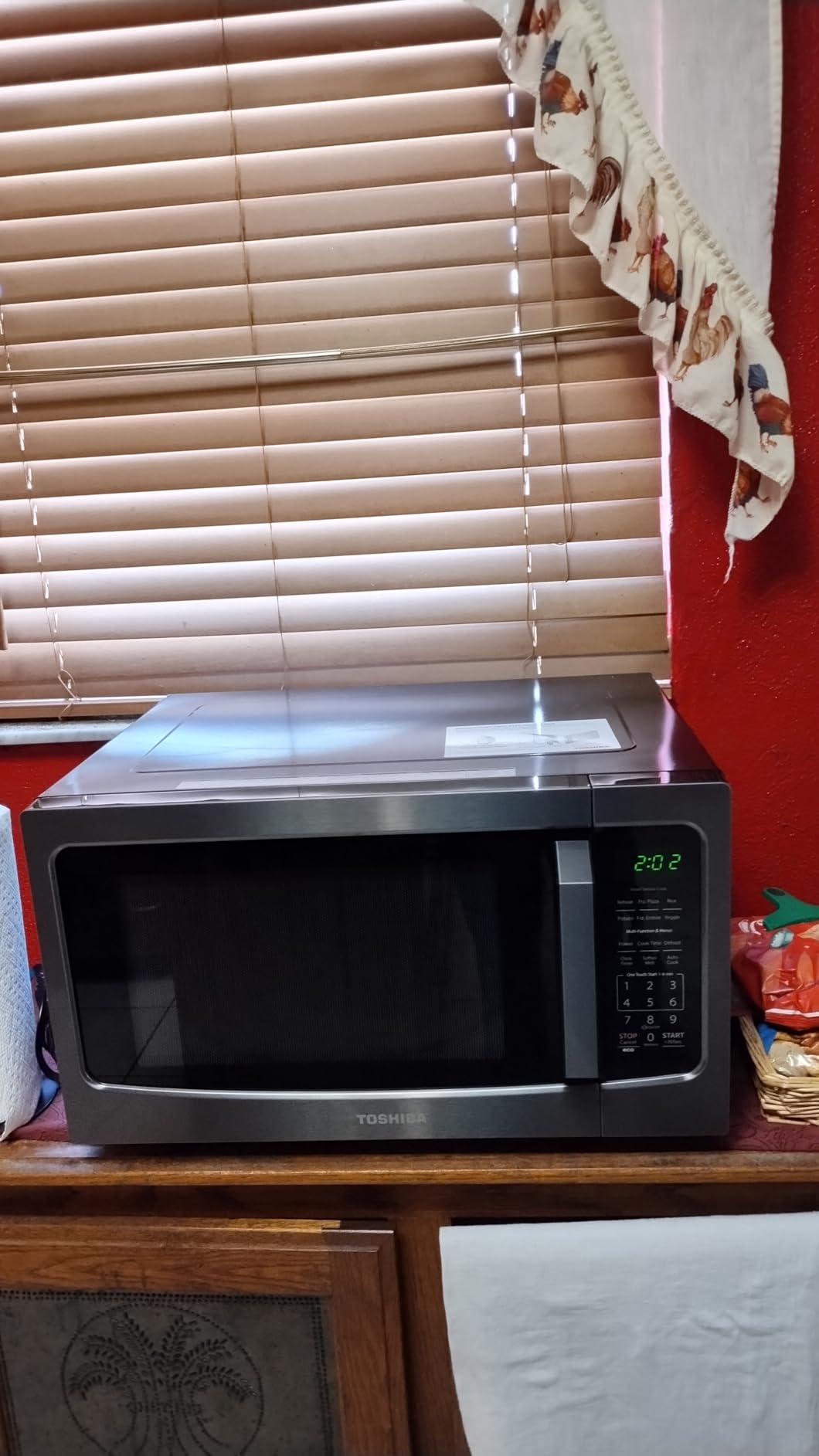 TOSHIBA ML-EM34P(SS) Smart Countertop Microwave, Sensor Reheat, Works With Alexa & Remote Control, Kitchen Essentials, Mute Function&ECO Mode, 1100W, 1.3 Cu Ft, With 12.4