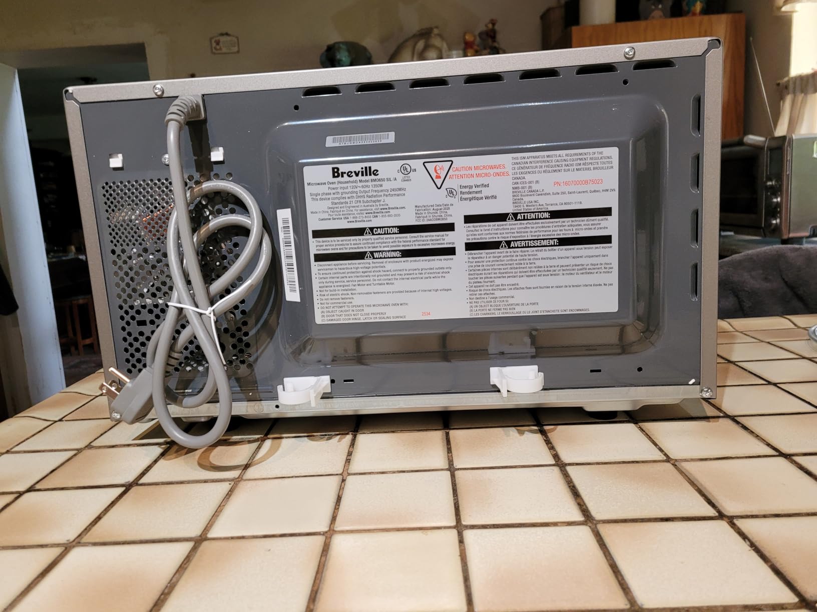 Breville BMO650SIL Compact Wave Soft Close Countertop Microwave Oven, Silver customer photo 1