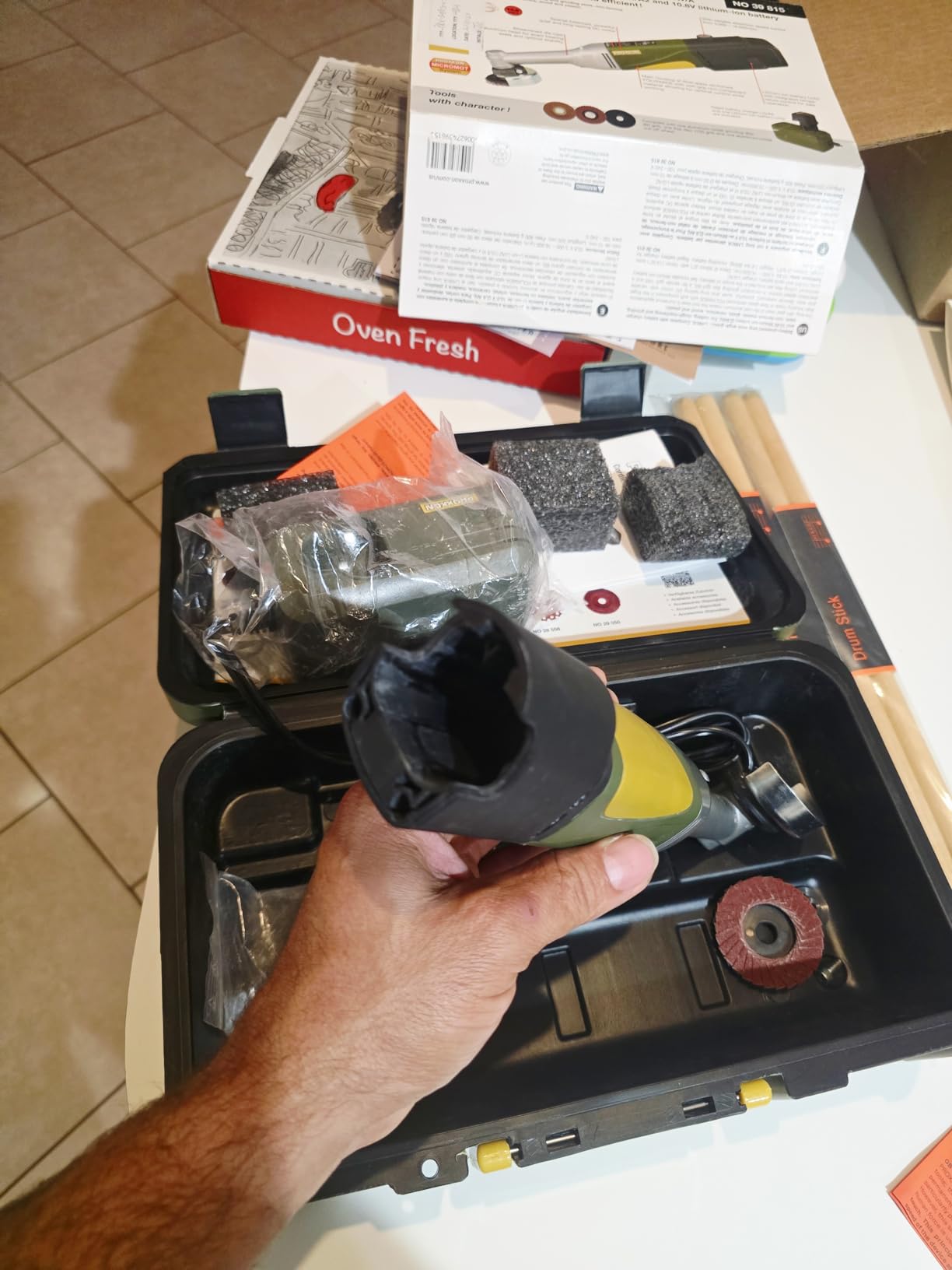 Proxxon Cordless Long Neck Angle Grinder LHW/A - 39815 customer photo 1