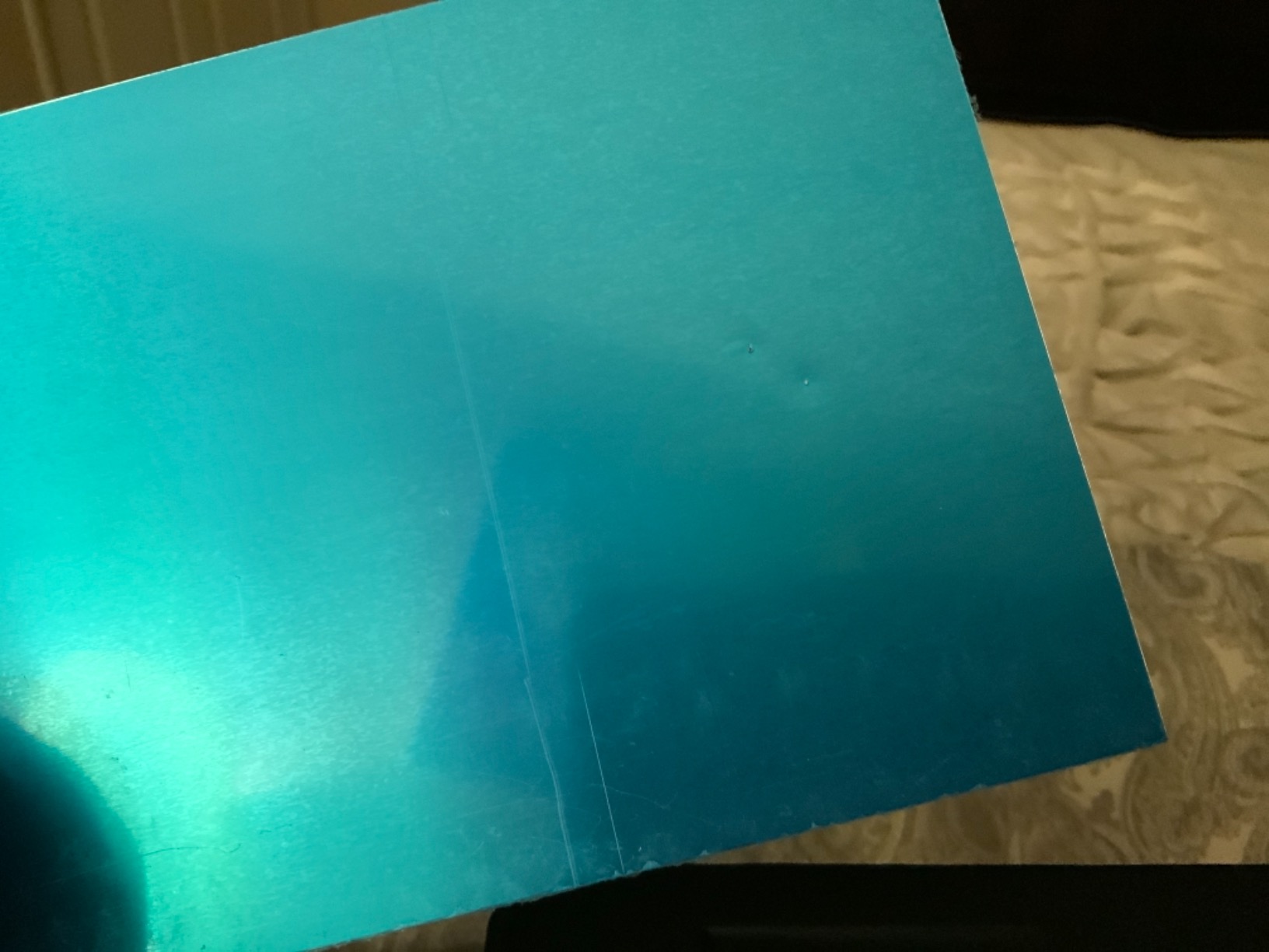 BENECREAT 10pcs 5x7 Inches Unplated Brushed Aluminum Sheets with Film Protection, Dual Sided Aluminum Panels with Strong Composite Core for Stamping Embossing Painting or Mounting customer photo 2