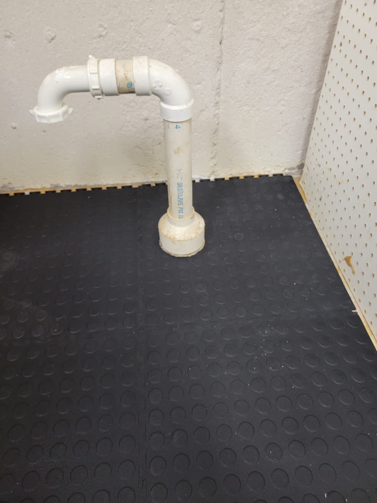 VersaTex Garage Floor 18 x 18 inch Square Plastic Raised Coin Interlocking Floor Tiles (Black, 24 Pack) customer photo 2
