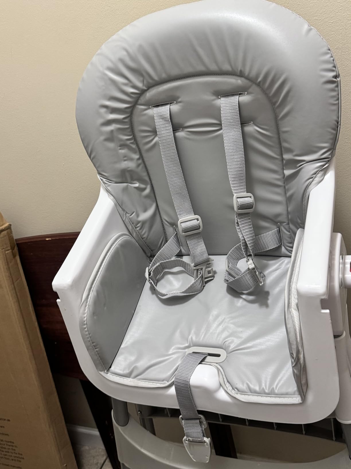 Dream On Me TableTalk 2-in-1 High Chair for Baby & Toddler - Convertible High Chair to Junior Chair, Removable Padded Seat, Dual Dishwasher-Safe Trays, Sturdy Steel Frame, Quick Folding Design - Aqua customer photo 2