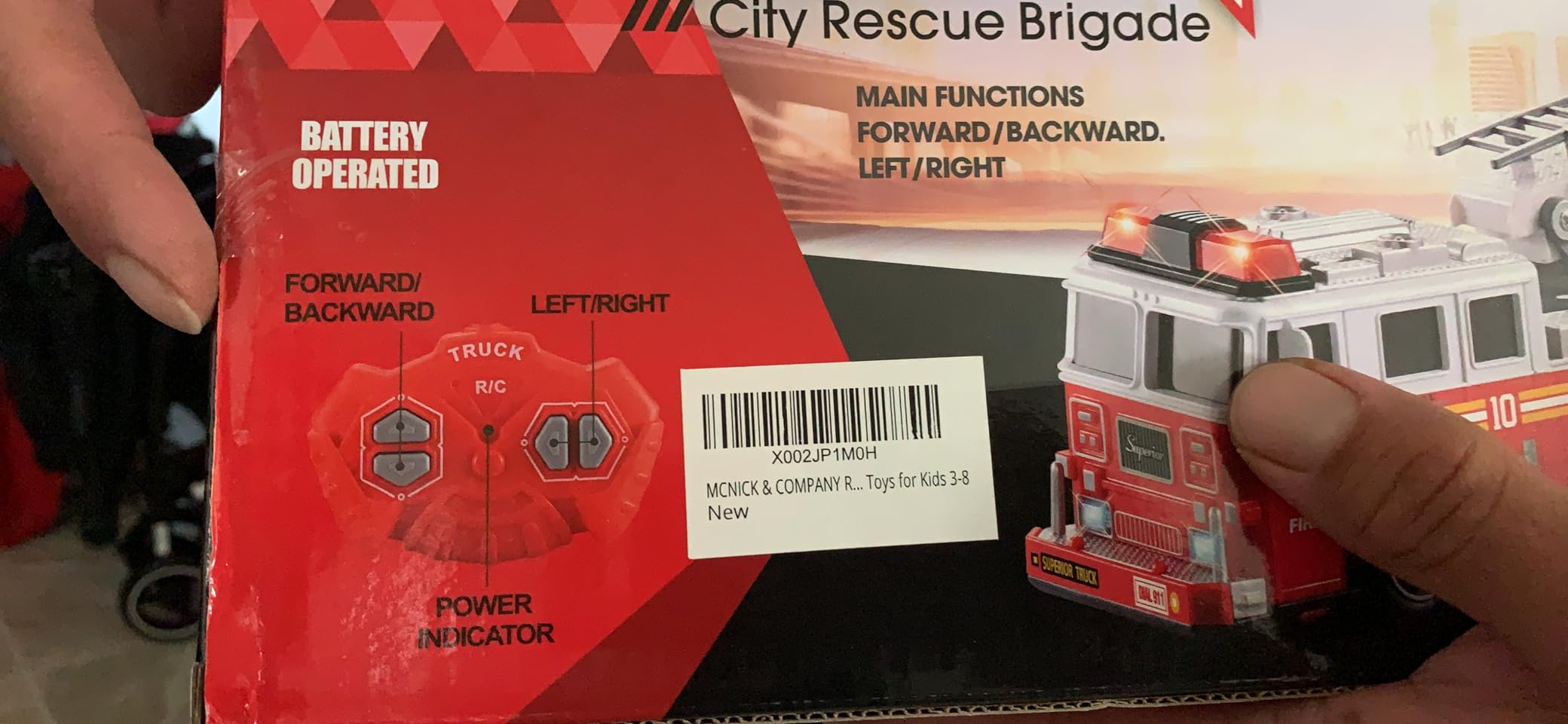 Remote Control Fire Truck - Premium Battery-Powered RC Fire Engine Toy with Flashing Lights, Realistic Sirens, Extendable Ladder - Perfect Toy Gift for Toddlers, Kids & Fire Truck Toy Enthusiasts customer photo 2