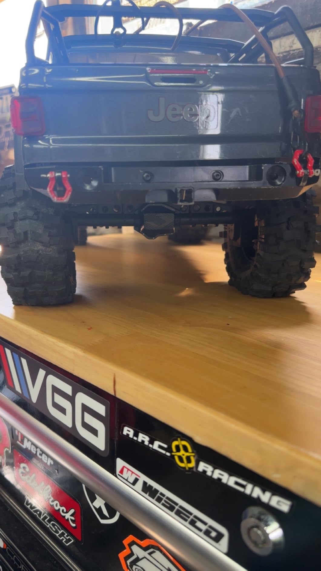 RC Rear Bumper Metal Bumper RC Accessories for 1:10 RC Crawler Axial SCX10 III AXI03007 (Black) customer photo 1