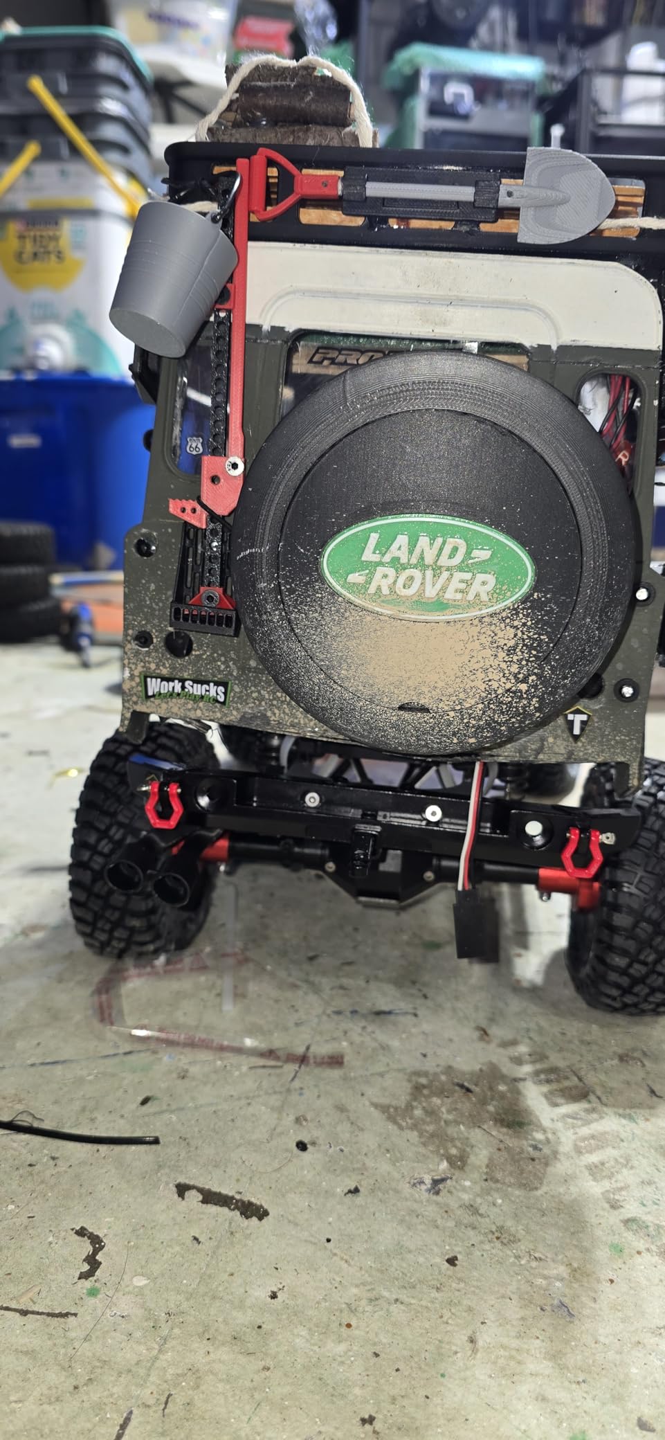 RC Rear Bumper Metal Bumper RC Accessories for 1:10 RC Crawler Axial SCX10 III AXI03007 (Black) customer photo 2