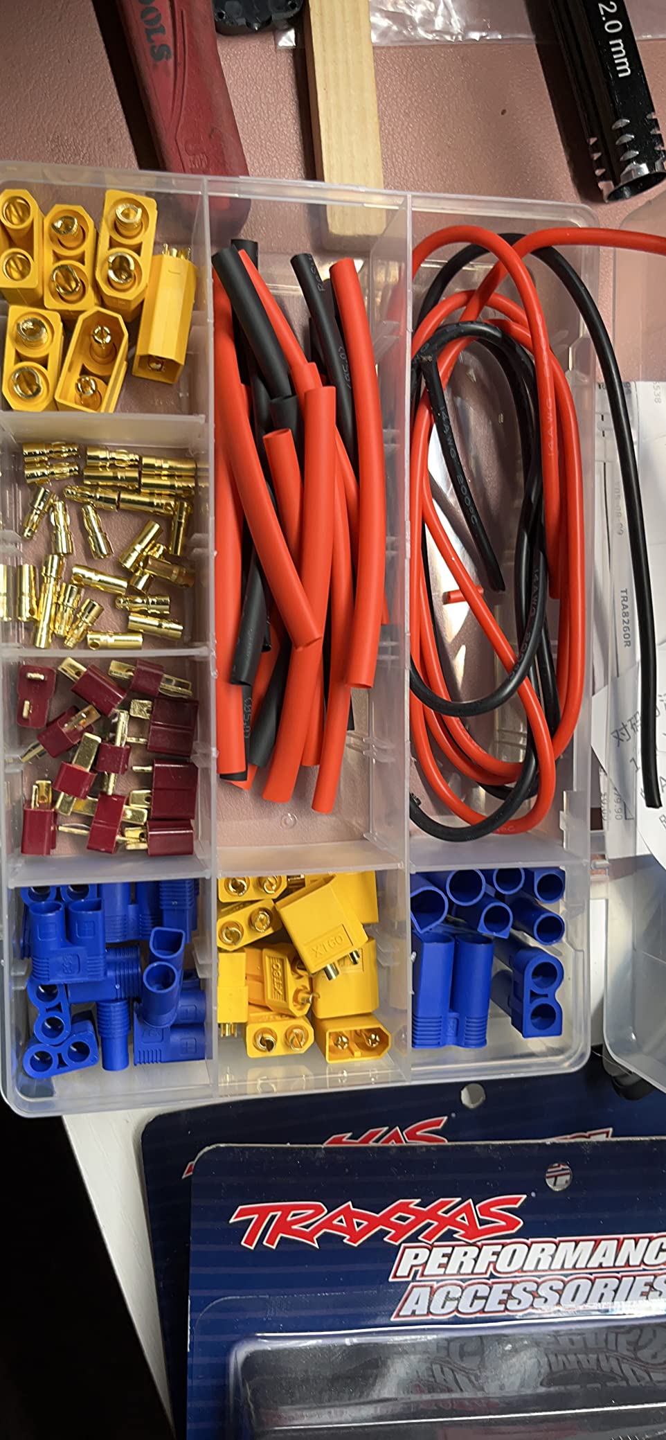 Readytosky XT60/XT90/EC3/EC5/T-Plug Male&Female Connector Adapters Kit+14AWG Silicone Wire+Shrink Tubings for RC ESC Motor Lipo Battery(70PCS) customer photo 1