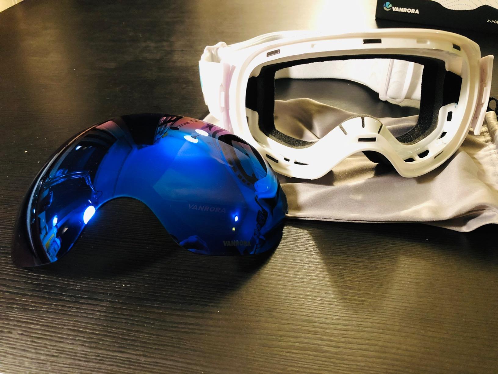 VANRORA Ski Goggles, Snowboard Goggles - Frameless Interchangeable Lens, Anti Fog and 100% UV Protection, for Men & Women customer photo 1