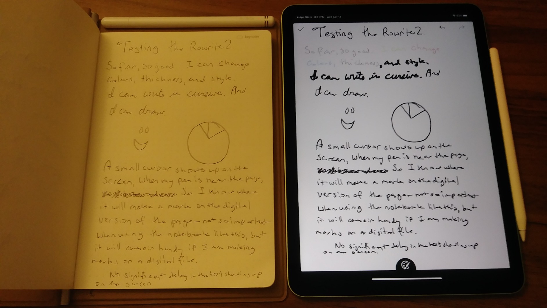 Royole RoWrite 2 Smart Writing Notebook With Real Paper Pen Writing Without LCD Screen For Office, Art, Business Digitally Capture Handwritten and Convert To Digital customer photo 1
