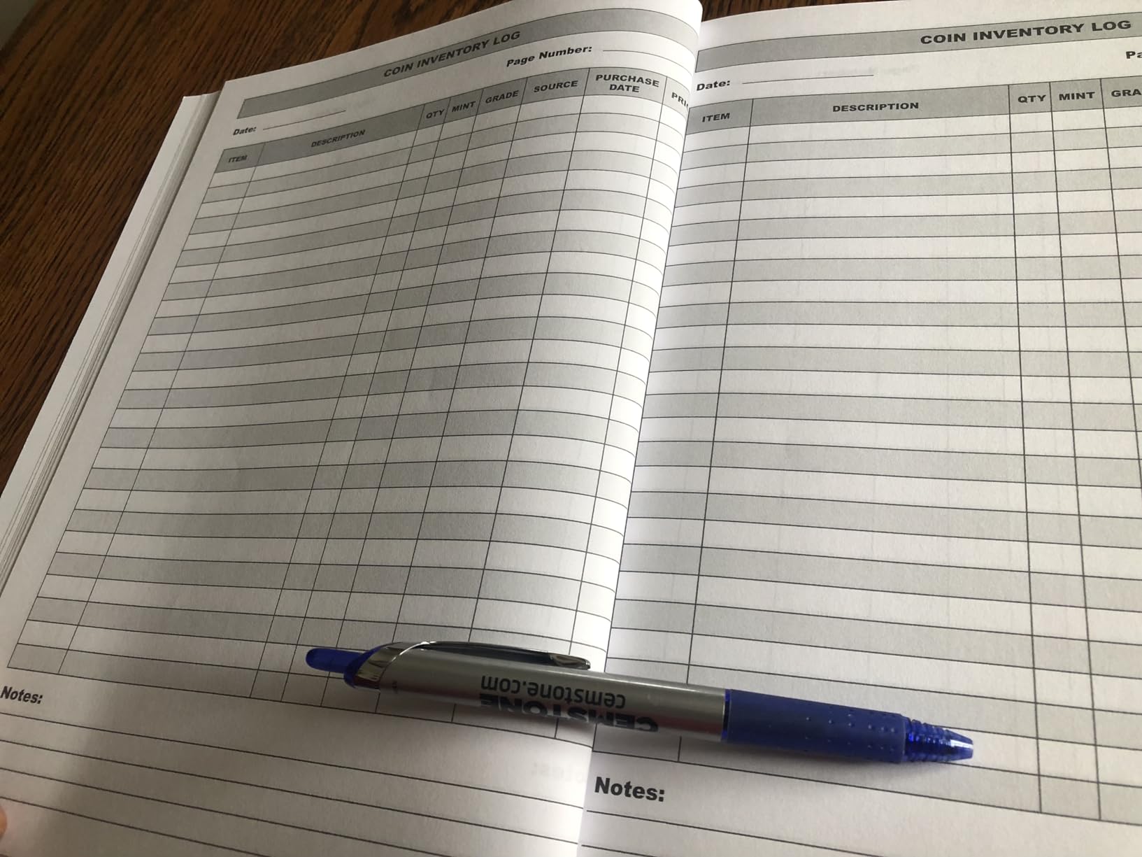 Coin Inventory Log Book: Vintage - Collectors Coin Logbook to Record and keep Track of your Coin Collection - 120 Pages customer photo 1