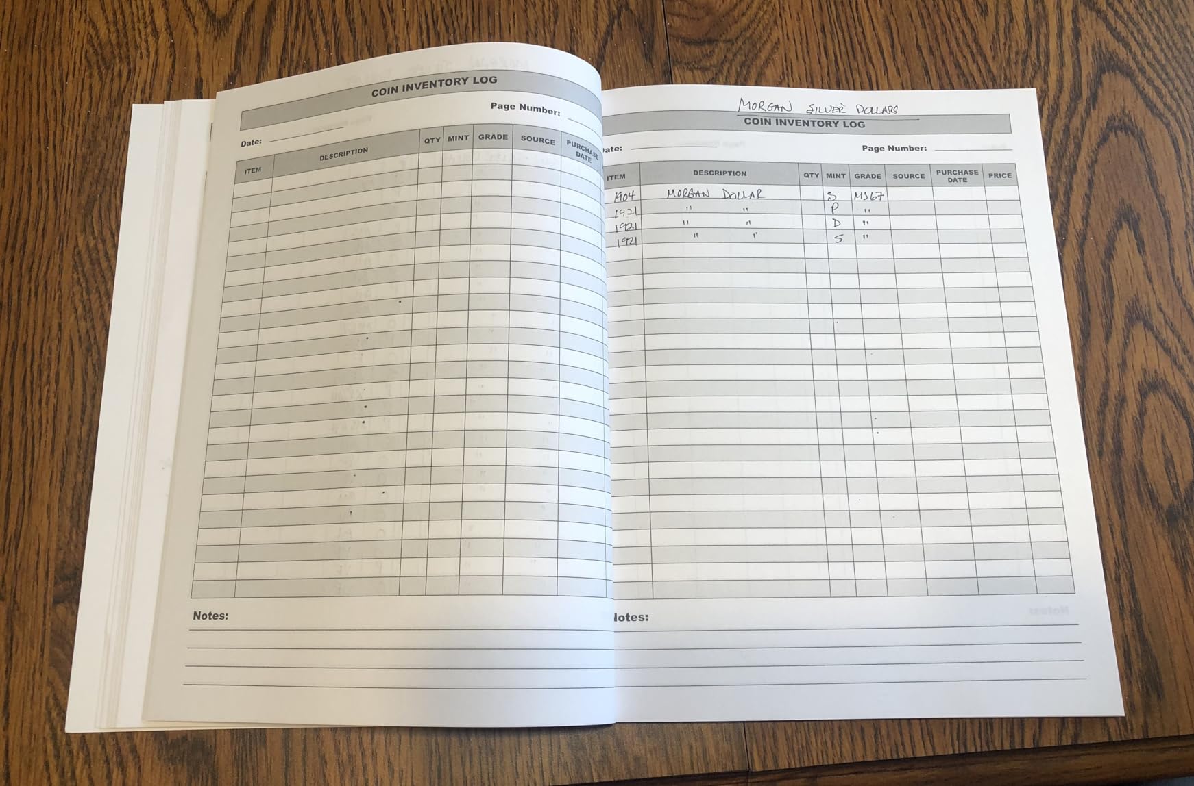 Coin Inventory Log Book: Vintage - Collectors Coin Logbook to Record and keep Track of your Coin Collection - 120 Pages customer photo 2