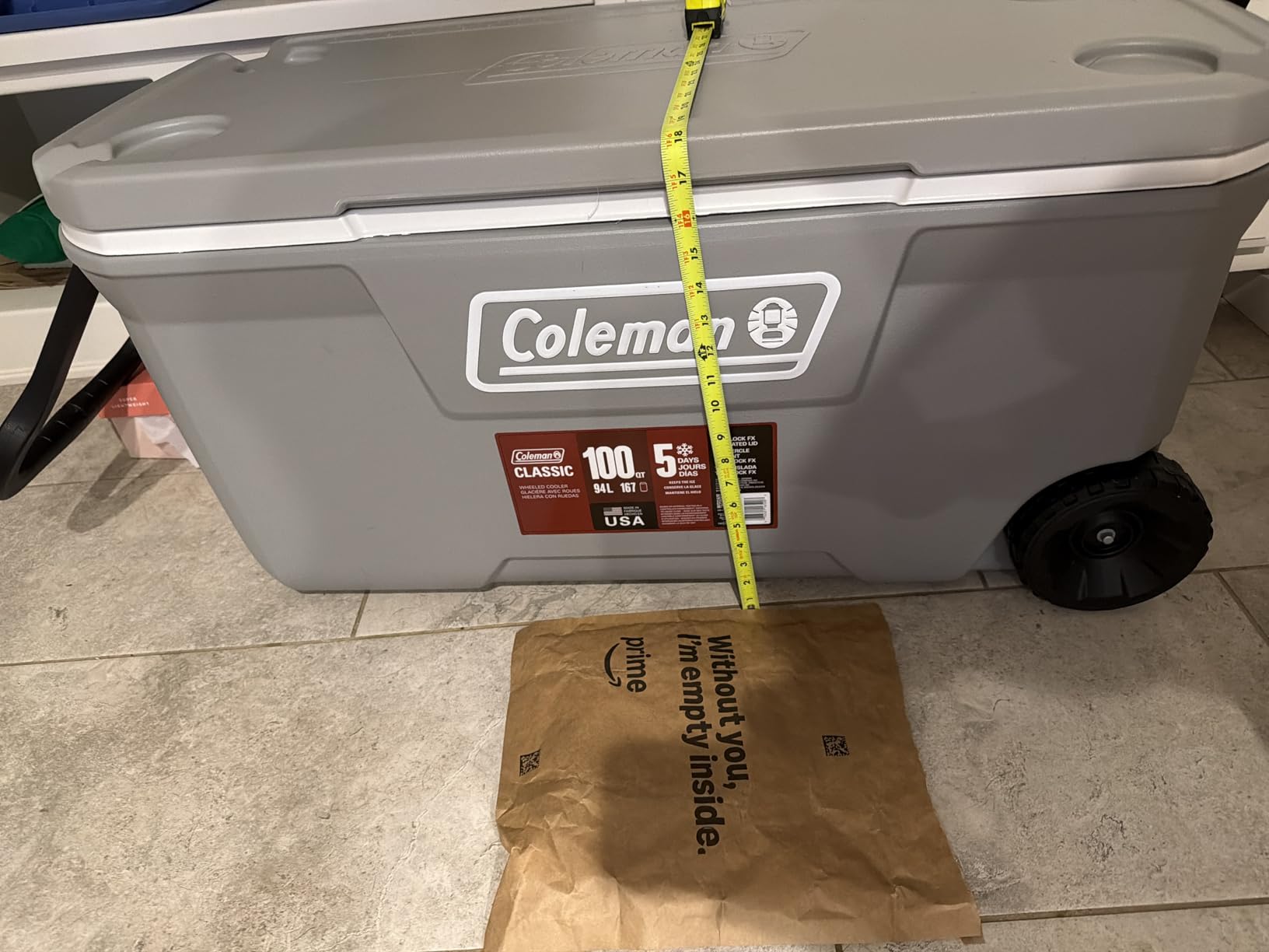 Coleman Ice Chest | 316 Series Wheeled Cooler customer photo 2