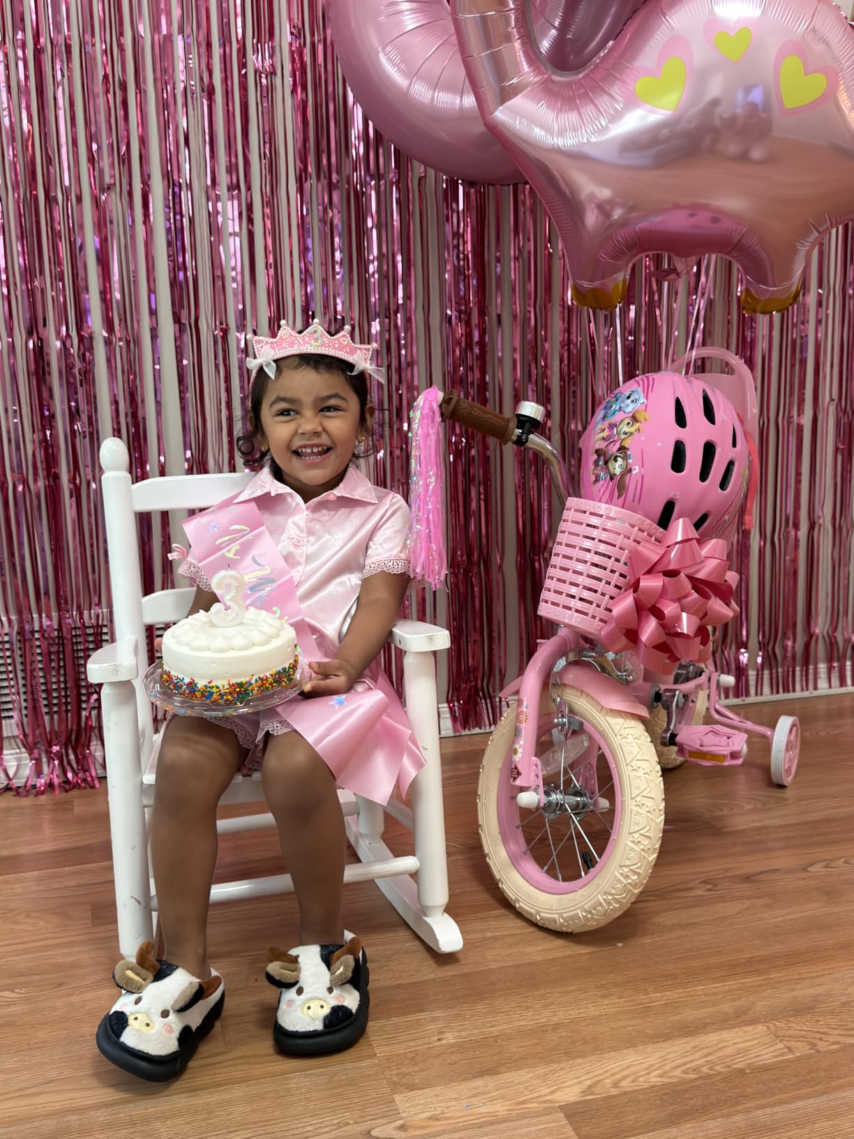 JOYSTAR Little Daisy Kids Bike for Girls Boys Ages 2-10 Years, 12 14 16 20 Inch Girls Bikes with Doll Bike Seat & Streamers, Boys Bike with Flag & Number Plate, Multiple Colors customer photo 2