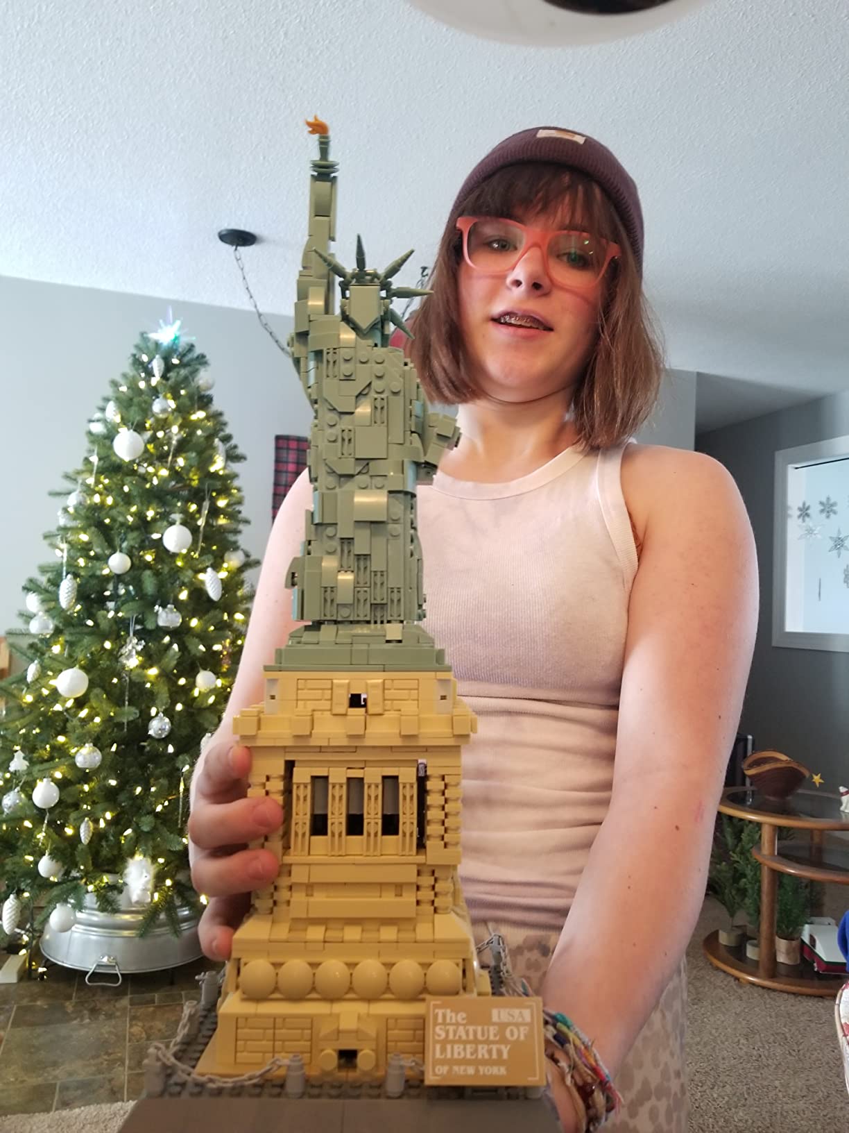 Statue of Liberty Building Block Set (1,409 Pieces) New York's Statue of Liberty Famous Landmark Series - Architecture Model for Kids and Adults customer photo 2