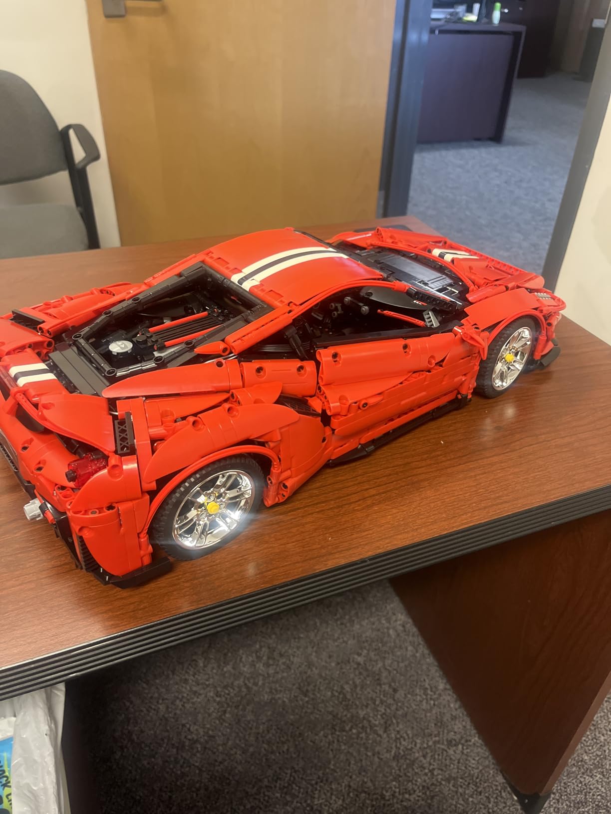 CaDA Master C61042W Super Car Building Kit, MOC Remote Control Car, 1:8 RC Collectible Scale Model Technique Car Blocks Set for Adults (3187 PCS) customer photo 1