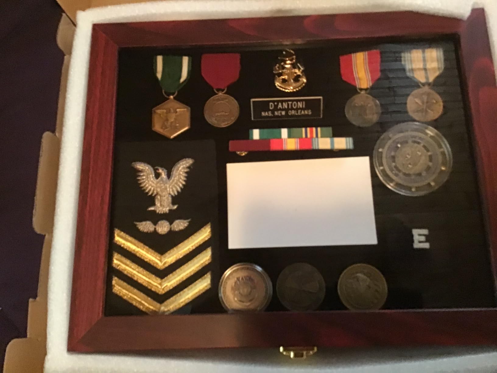 Verani Pin Display Case - 11x14 Pin Collection Display with Uv Protection Acrylic Door for Military Medals, Beach Tags, Jewelry Pins, Pin Gift, Insignia Ribbons, Pin Enthusiast Collectibles, Black customer photo 2