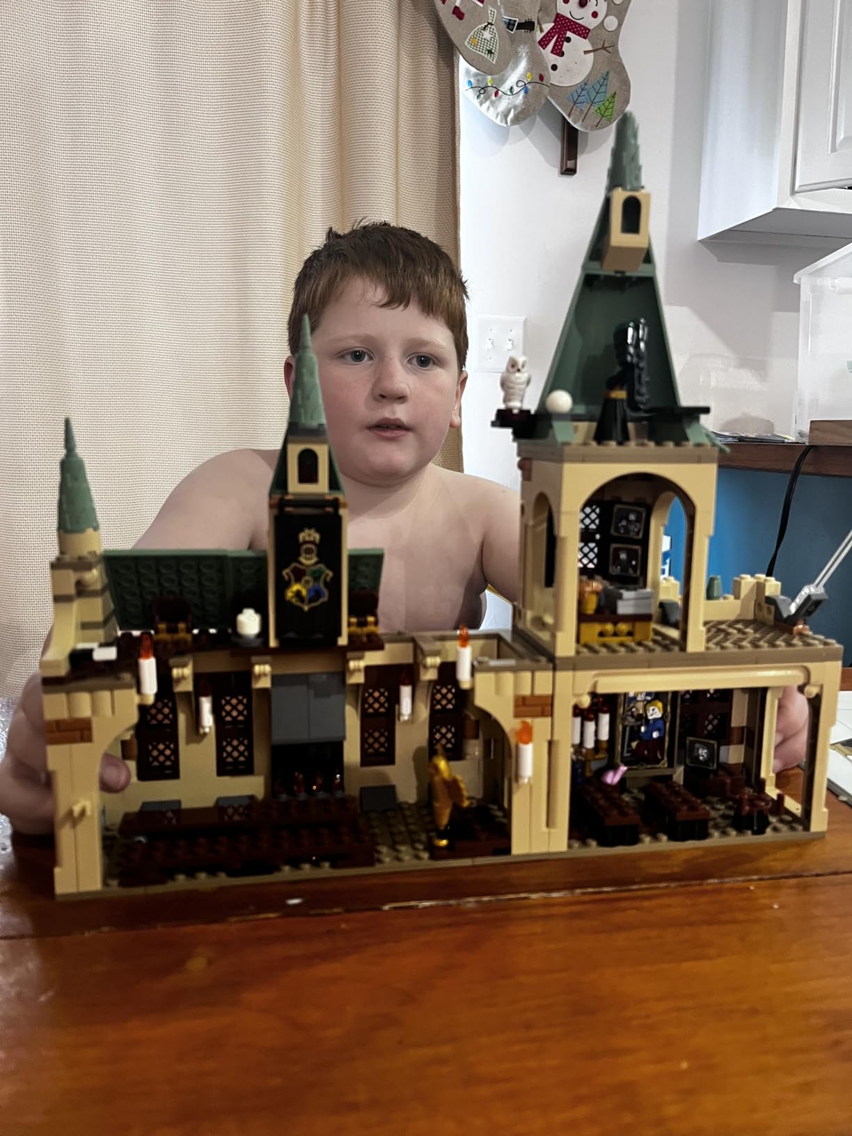 LEGO Harry Potter Hogwarts Chamber of Secrets 76389 Castle Toy with The Great Hall, 20th Anniversary Model Set with Collectible Golden Voldemort Minifigure and Glow-in-The-Dark Nearly Headless Nick customer photo 1