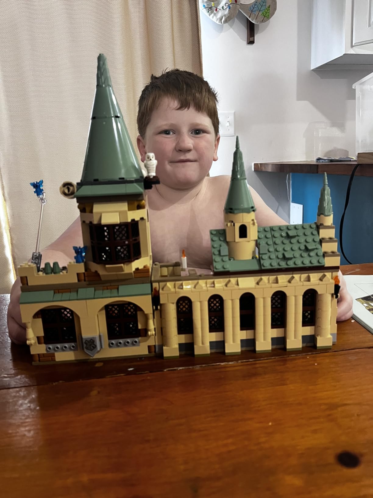 LEGO Harry Potter Hogwarts Chamber of Secrets 76389 Castle Toy with The Great Hall, 20th Anniversary Model Set with Collectible Golden Voldemort Minifigure and Glow-in-The-Dark Nearly Headless Nick customer photo 2