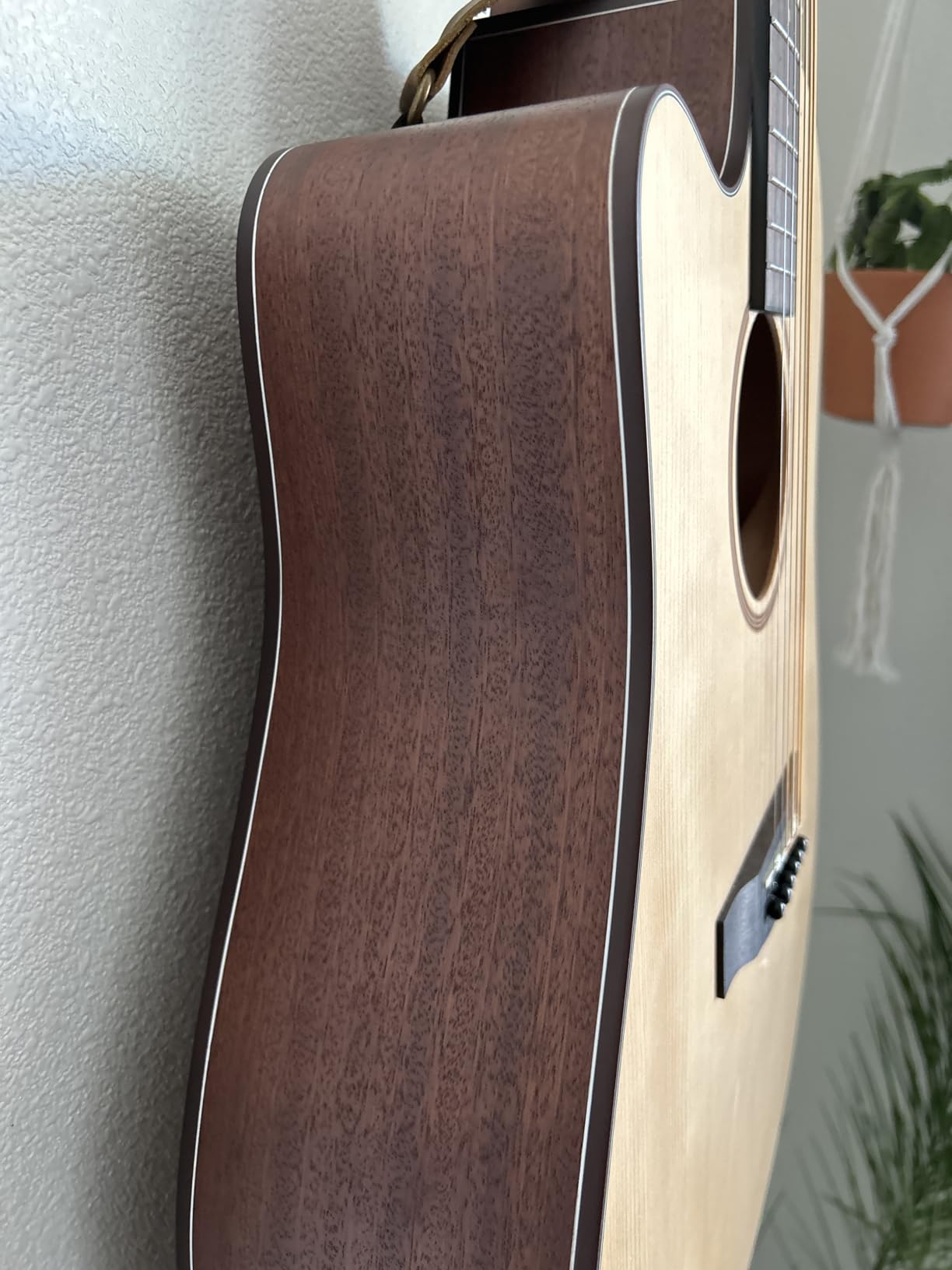 Donner Acoustic Guitar for Beginner Adult 40 Inch Cutaway Acustica Guitarra Bundle Kit with Pickup Online Lesson Bag Tuner Capo Strap Mini Jumbo Travel Teen Right Hand Black Brown DAJ-110CD customer photo 1