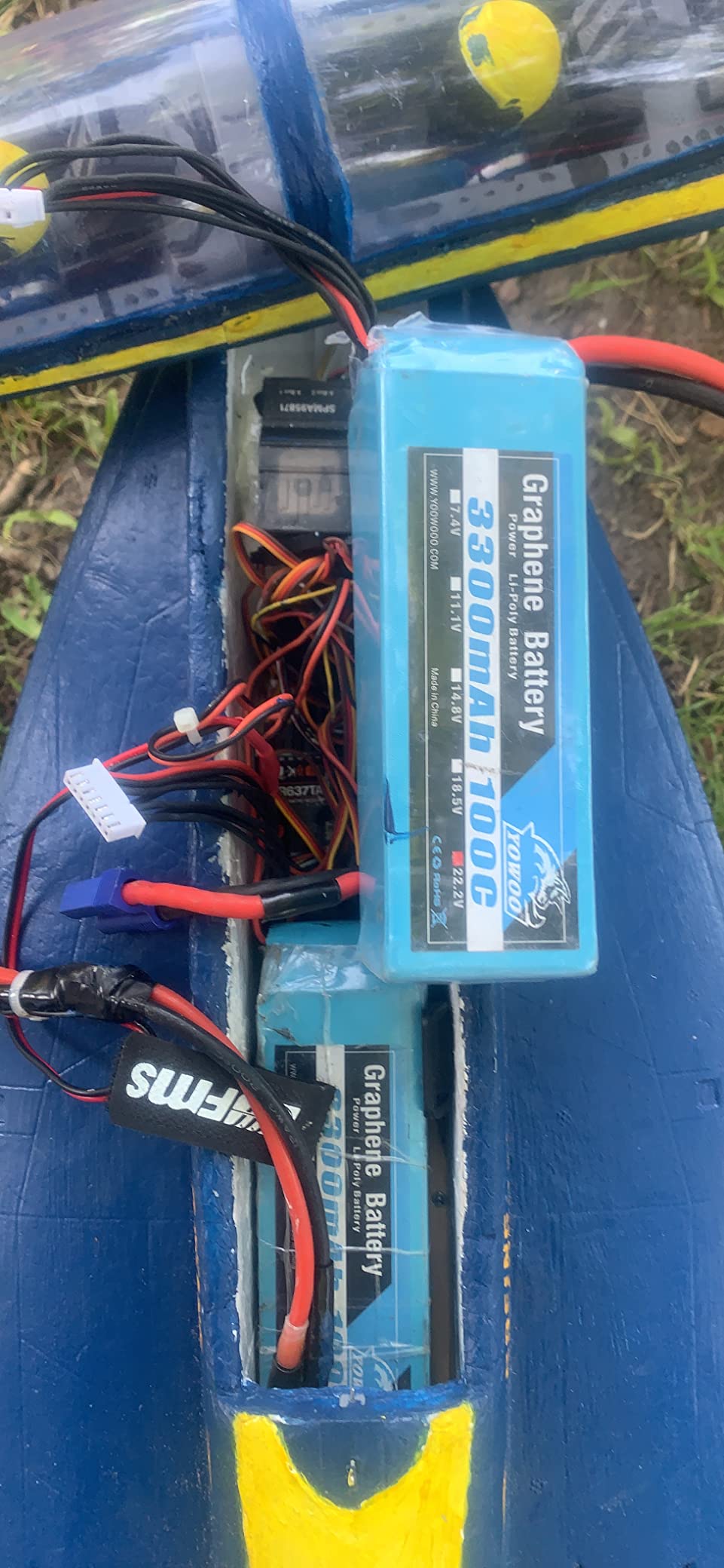 Yowoo 6S RC Lipo Battery 3300mAh 150C 22.2v Graphene Batteries with EC5 Plug for Align Trex 500-550 Goblin 500 Goblin 630 Gaui Helicopter RC Car Boat Truck Heli Airplane Quadcopter customer photo 1
