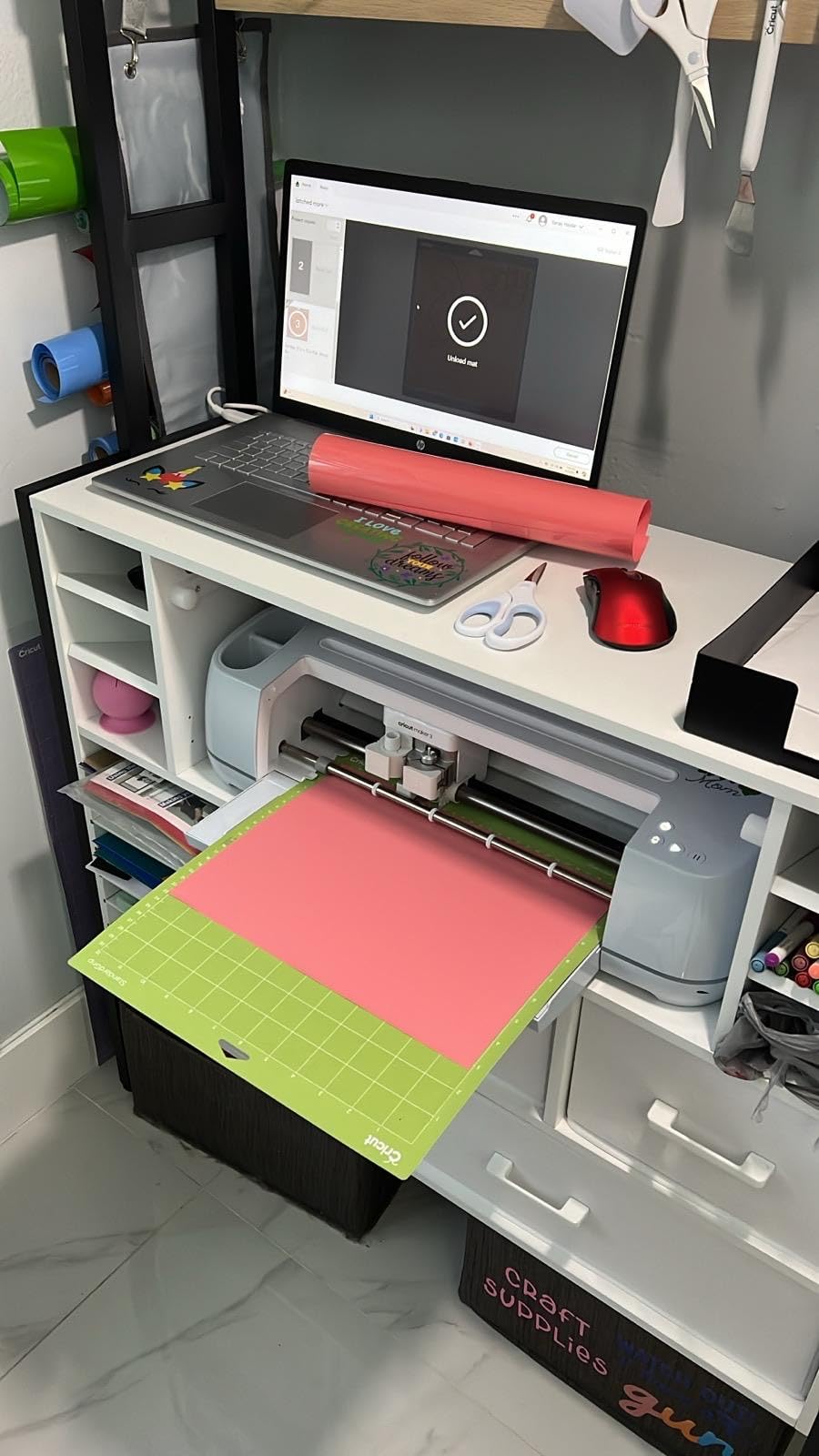 Cricut Maker 3 - Smart Cutting Machine, 2X Faster & 10X Force, Matless Cutting with Smart Materials, Cuts 300+ Materials, Bluetooth Connectivity, Compatible with iOS, Android, Windows & Mac customer photo 1