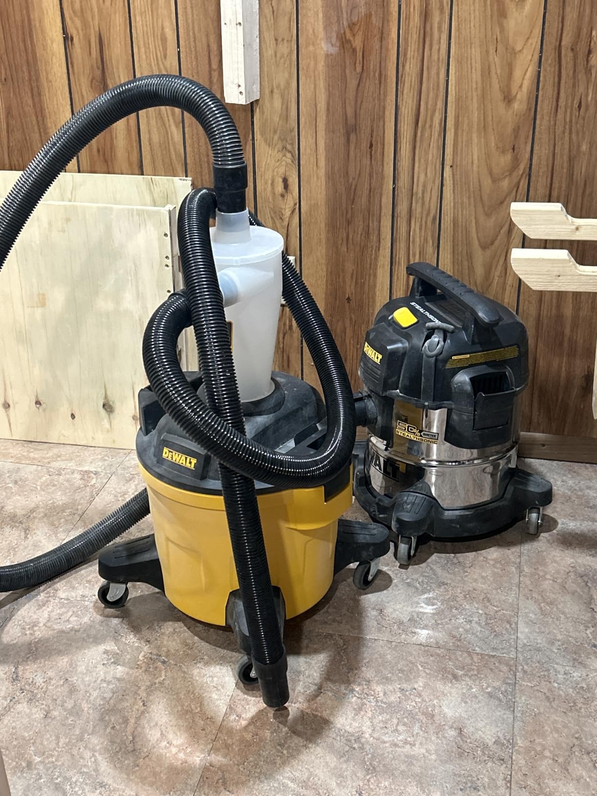DEWALT Dust Separator with 6 Gallon Poly Tank, 99.5% Efficiency Cyclone Dust Collector customer photo 2