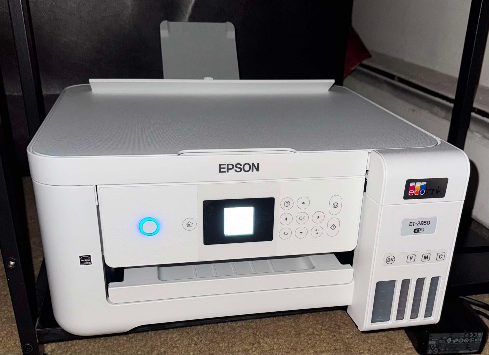 EcoTank ET-2850 Wireless Color All-in-One Cartridge-Free Supertank Printer with Scan, Copy and Auto 2-Sided Printing - White, Medium customer photo 2