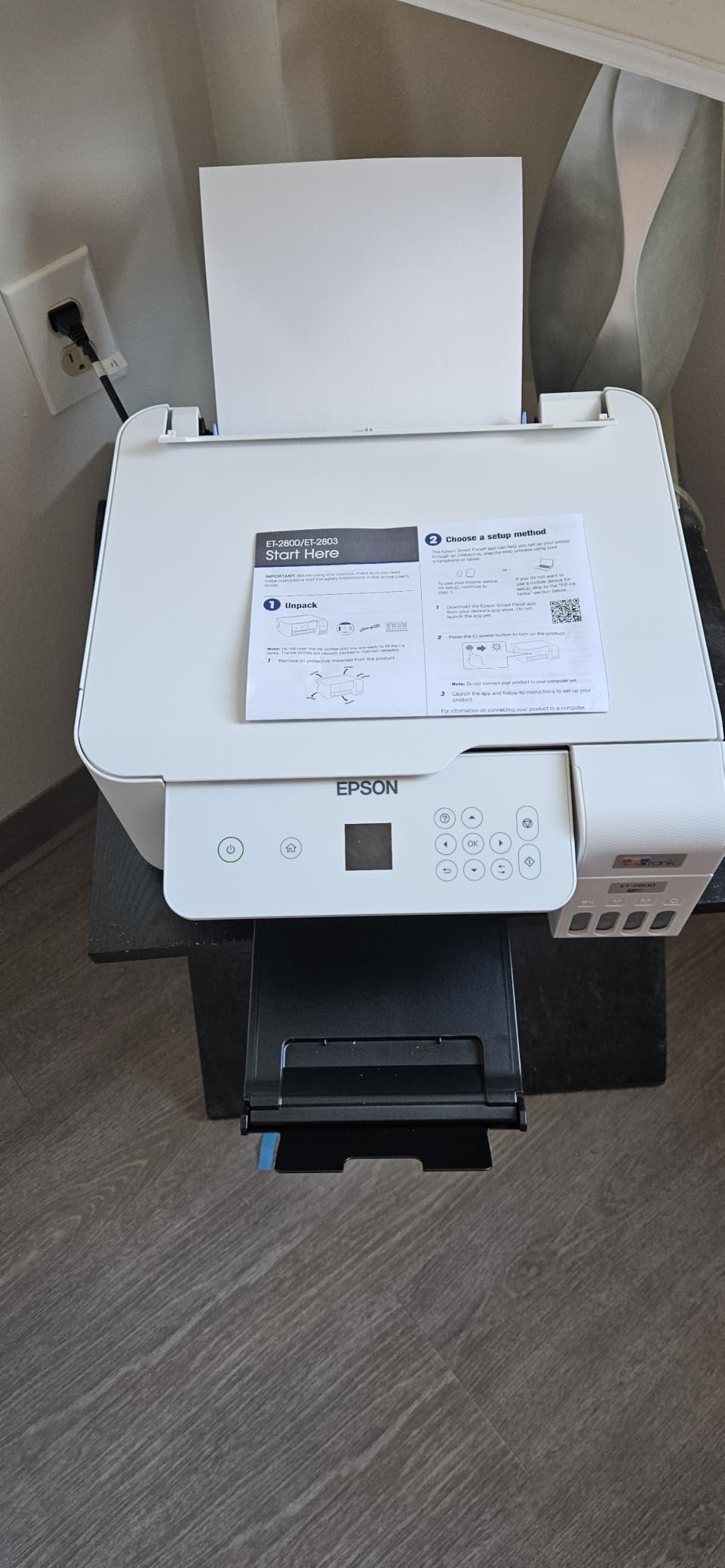EcoTank ET-2800 Wireless Color All-in-One Cartridge-Free Ink Supertank Printer with Scan and Copy for Home Use, Black customer photo 1