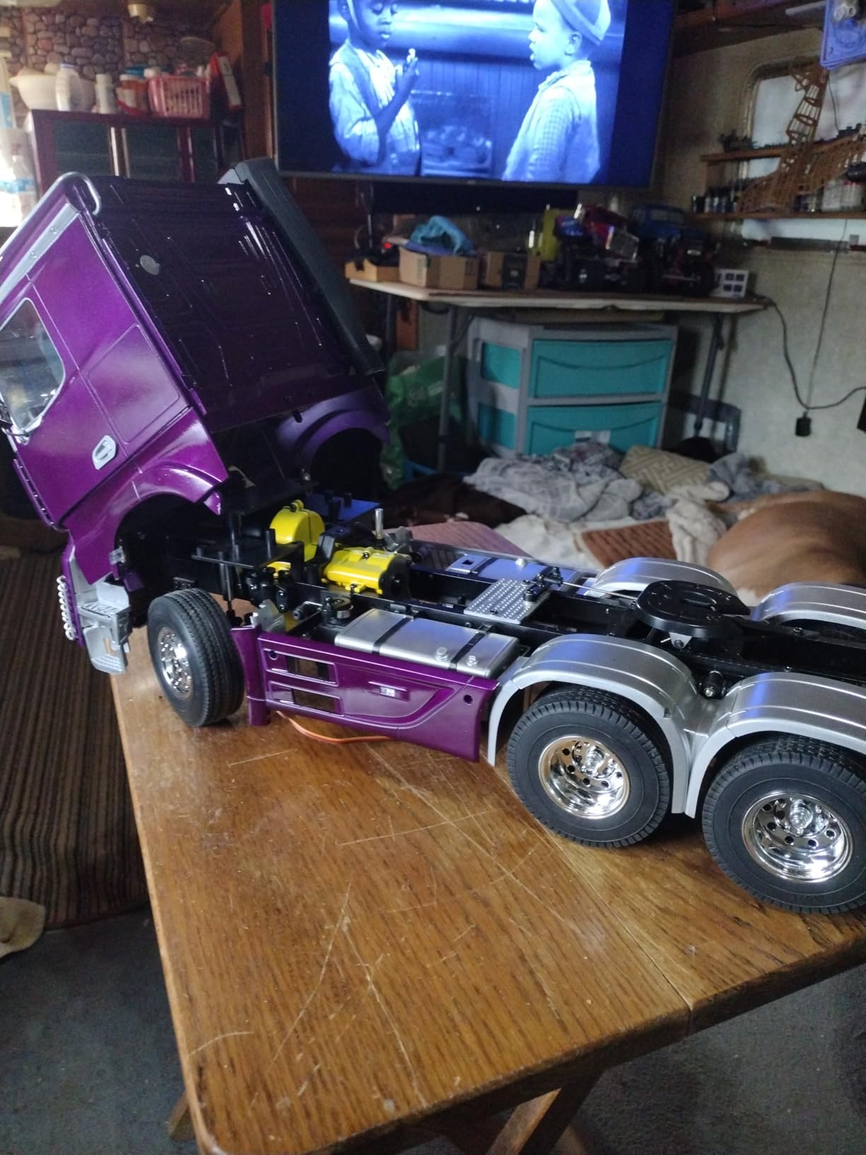 1/14 3Axles Low Top Rc Tractor Trailer Truck US in Stock Kit Motor for DIY Model customer photo 1