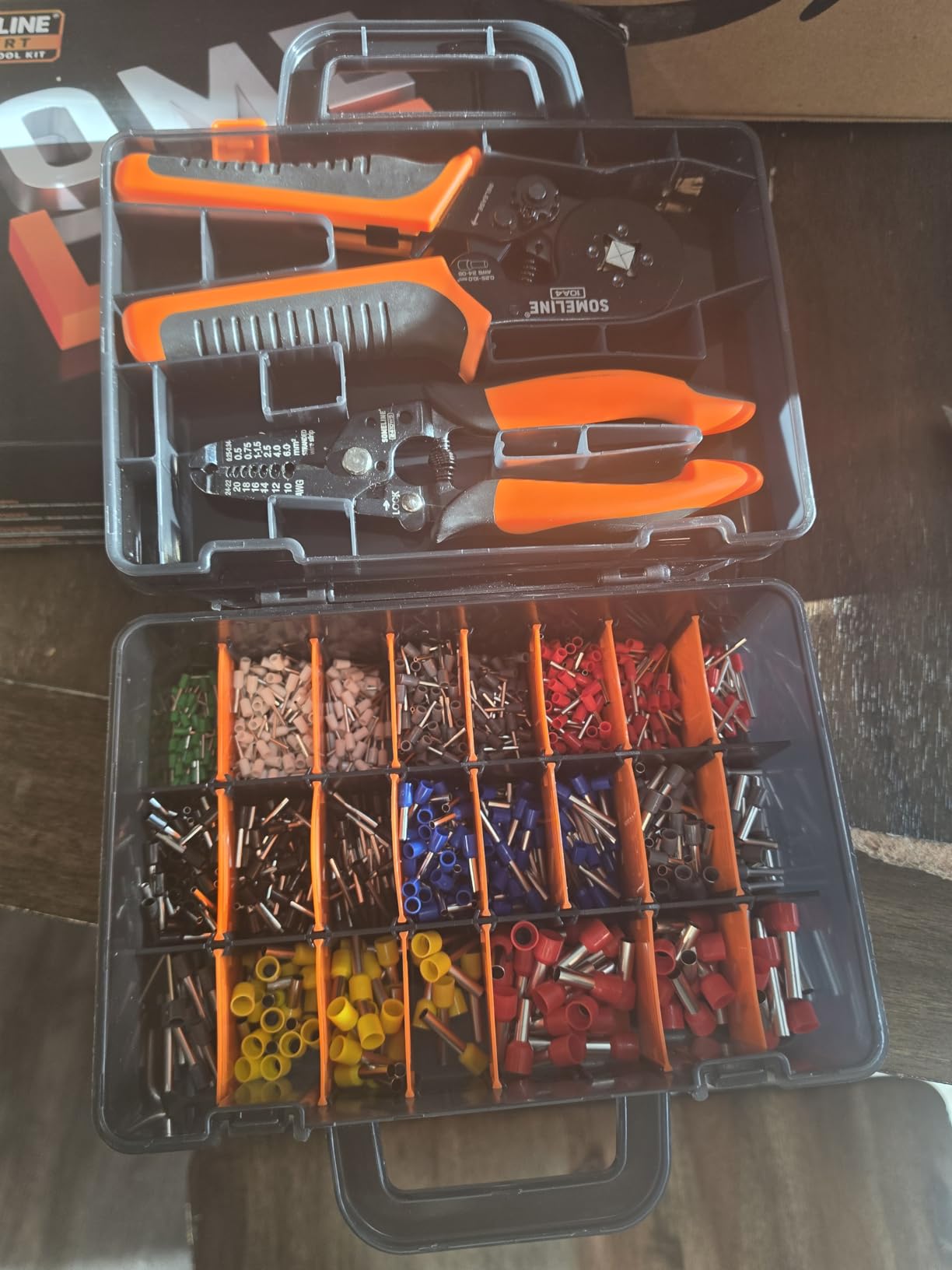 SOMELINE Ferrule Crimping Tool, Ratchet Pliers for AWG23-7 with 23 Sizes Wire End Ferrule Terminals, Quadrilateral Wire Crimp Pliers with Crimp Connectors customer photo 1