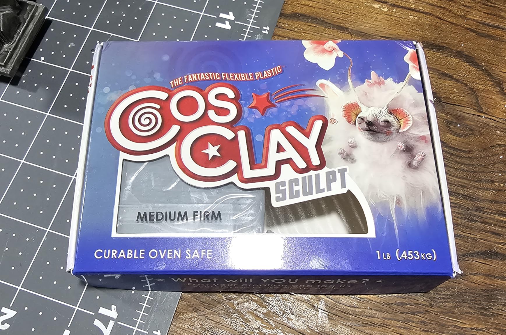Cosclay Sculpt - Medium Firm Gray - Flexible Polymer Clay (1lb) customer photo 1