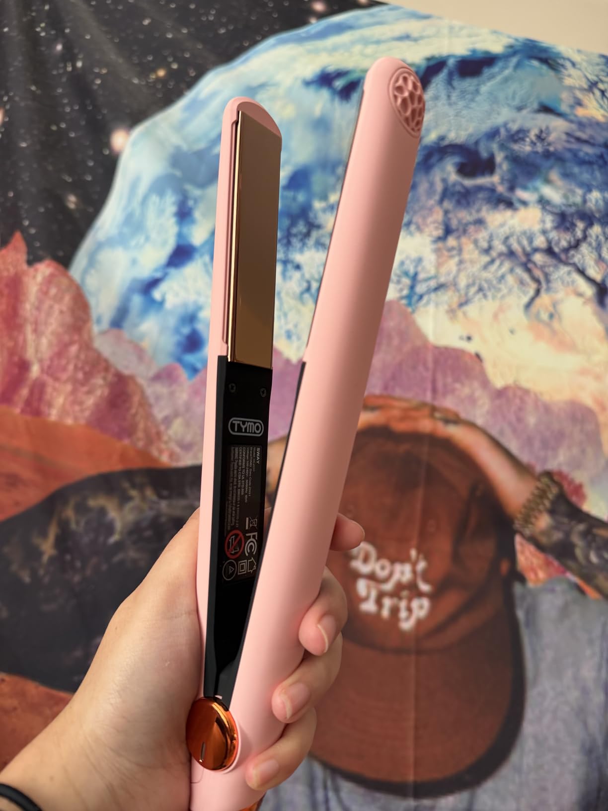 TYMO Flat Iron Hair Straightener and Curler 2 in 1 with 10s Fast Heating, 1 Inch Professional Titanium Straightening Curling Iron with 32 Adjustable Temp and Automatic Shut Off customer photo 1
