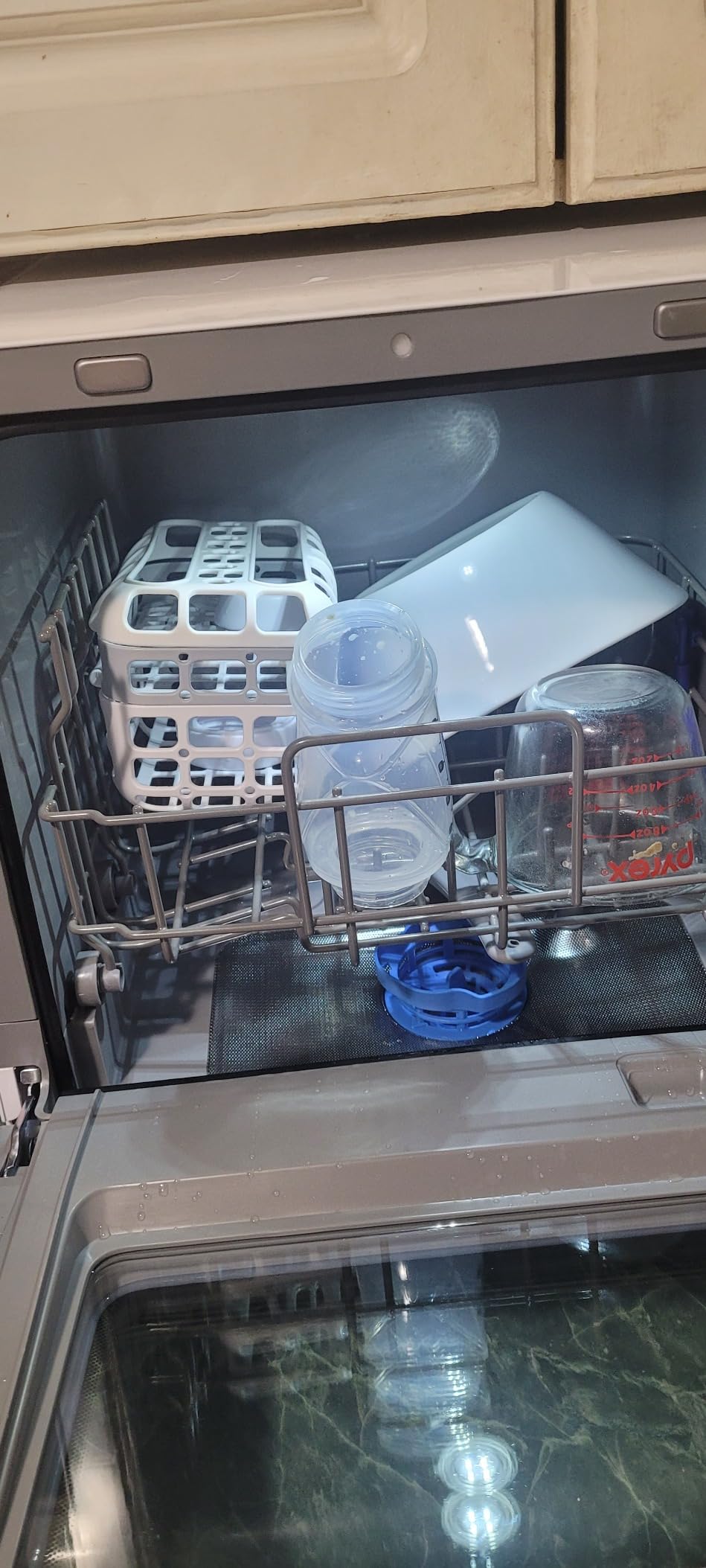 COMFEE' Portable Mini Dishwasher Countertop with 1.32Gal Built-in Water Tank for Apartments& RVs, No Hookup Needed, 6 Programs, 360 Degree Dual Spray, 162F High-Temp& Air-Dry Function customer photo 2