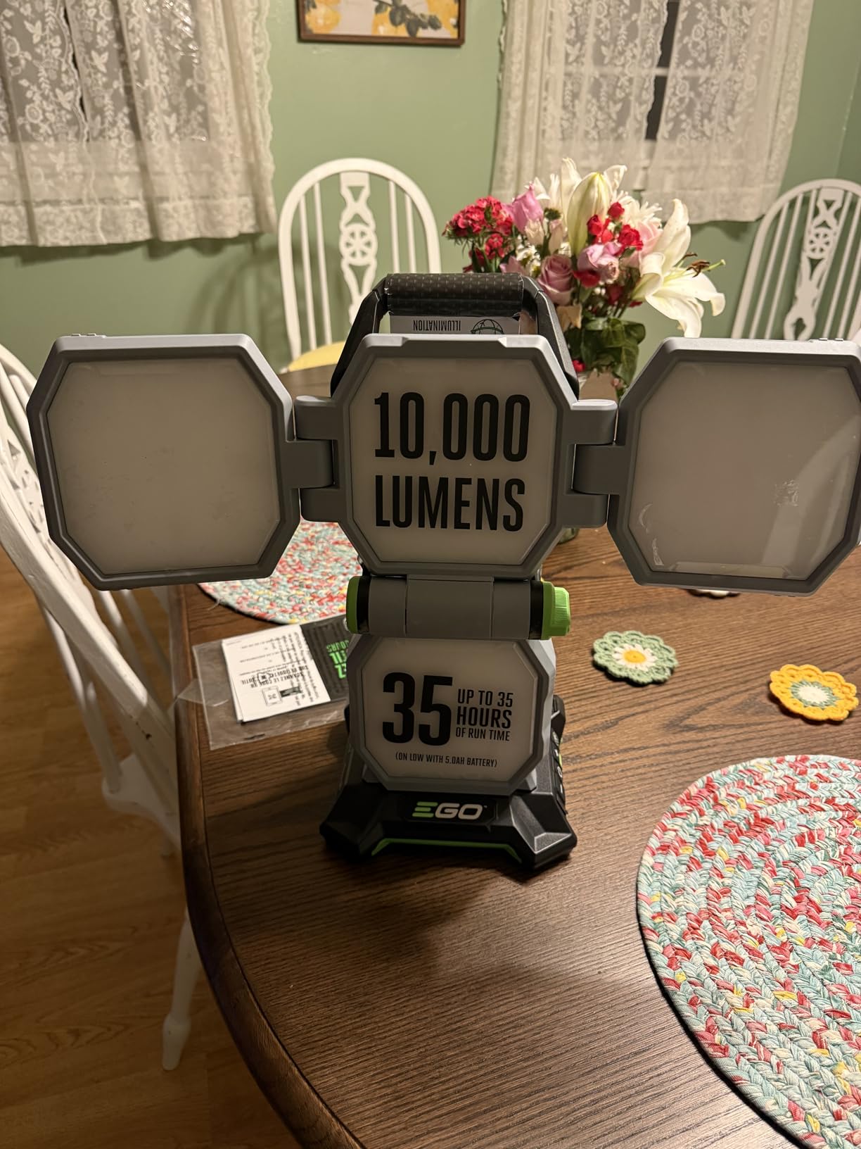 EGO POWER+ Portable Light, Rechargeable, Up to 10,000 Lumens Work Light, Battery and Charger Not Included - LT1000 customer photo 1