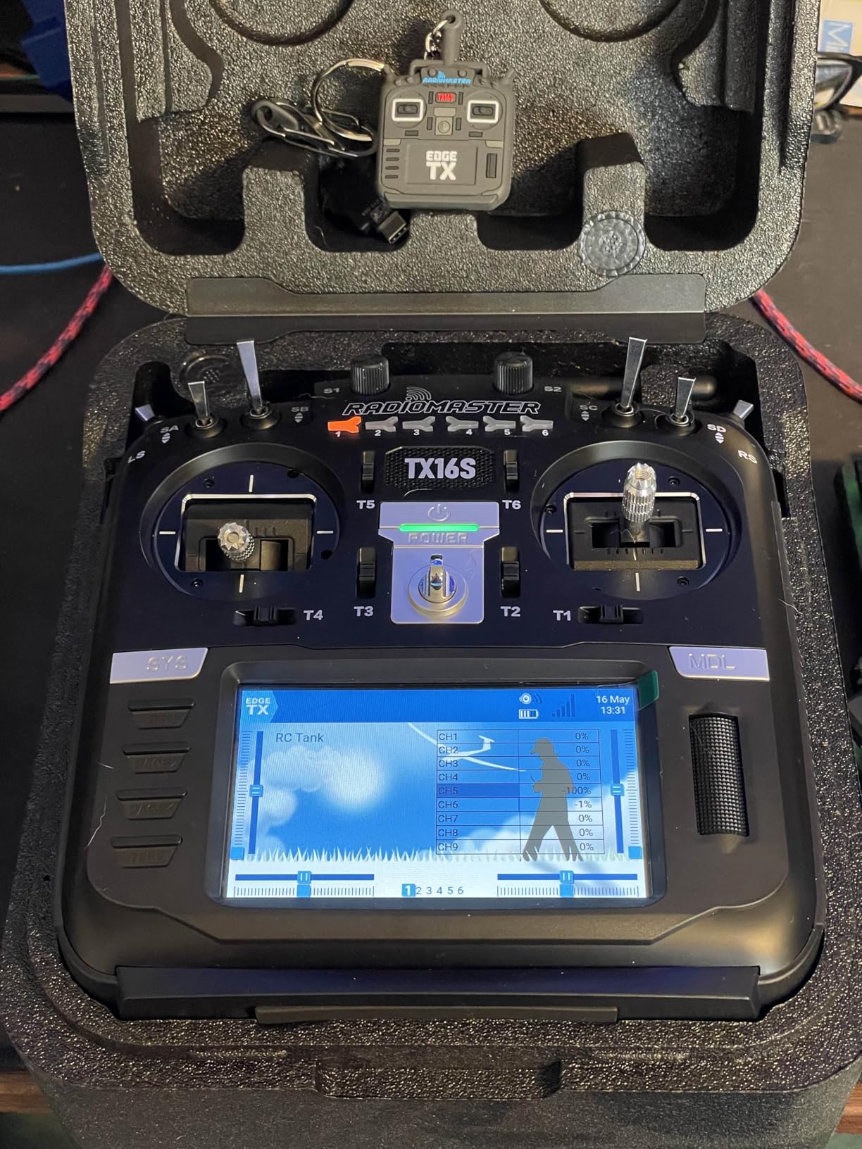 RadioMaster TX16S Mark II 2.4GHz 16 Channel EdgeTX Radio Transmitter Mode 2 (ELRS w/Hall Gimbals) customer photo 2