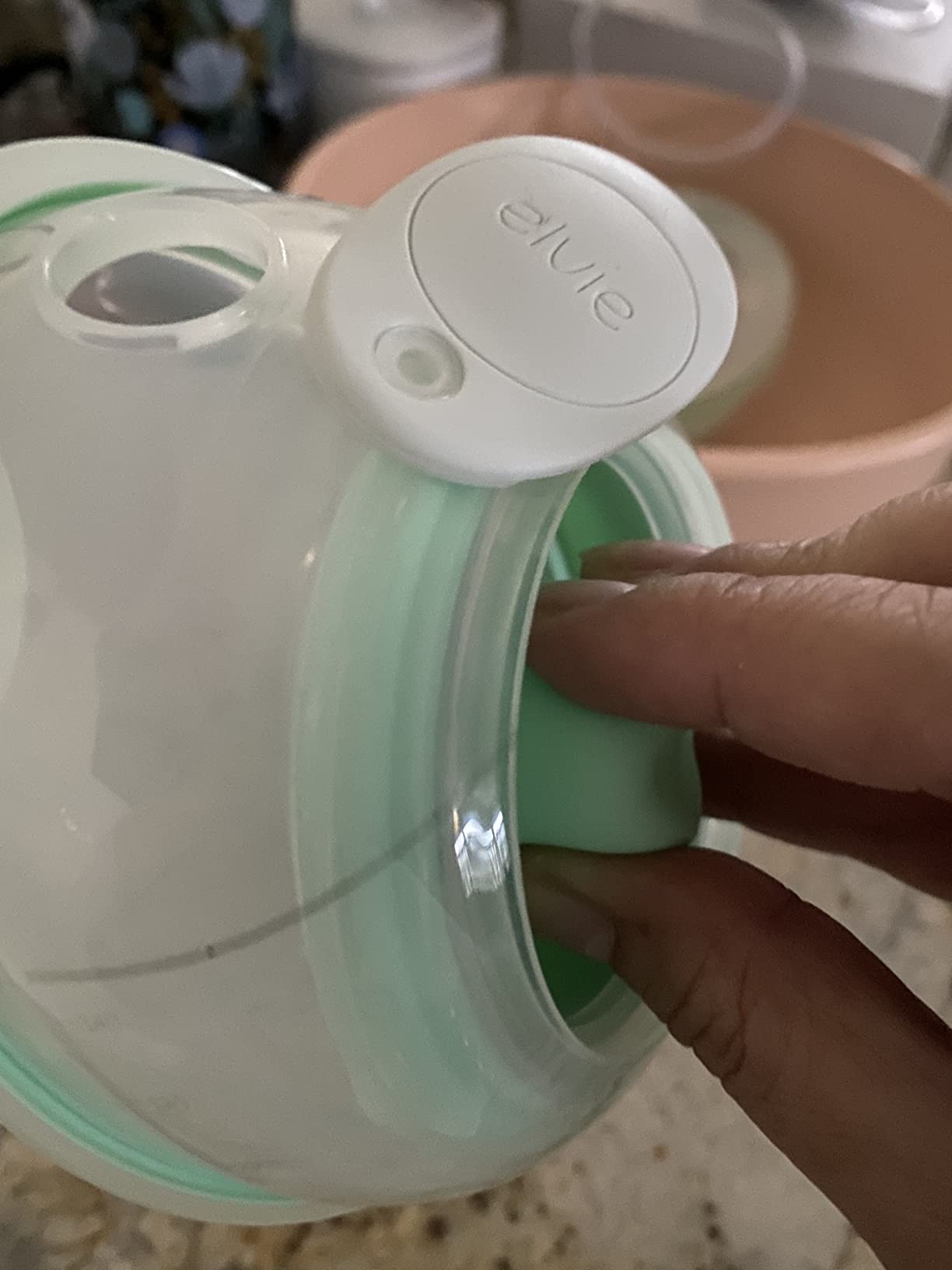 Elvie Stride Hospital-Grade, App-Controlled Breast Pump - Hands-Free, Wearable, Ultra-Quiet & Electric with 2-Modes, 10-Settings & 5oz Capacity per Cup customer photo 2