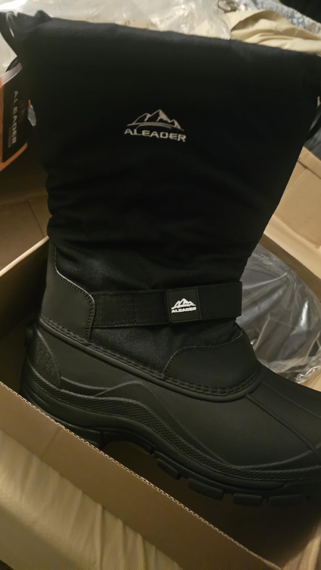 Men's Winter Waterproof Insulated Shell Warm Inner Comfortable Outdoor Snow Boots customer photo 2