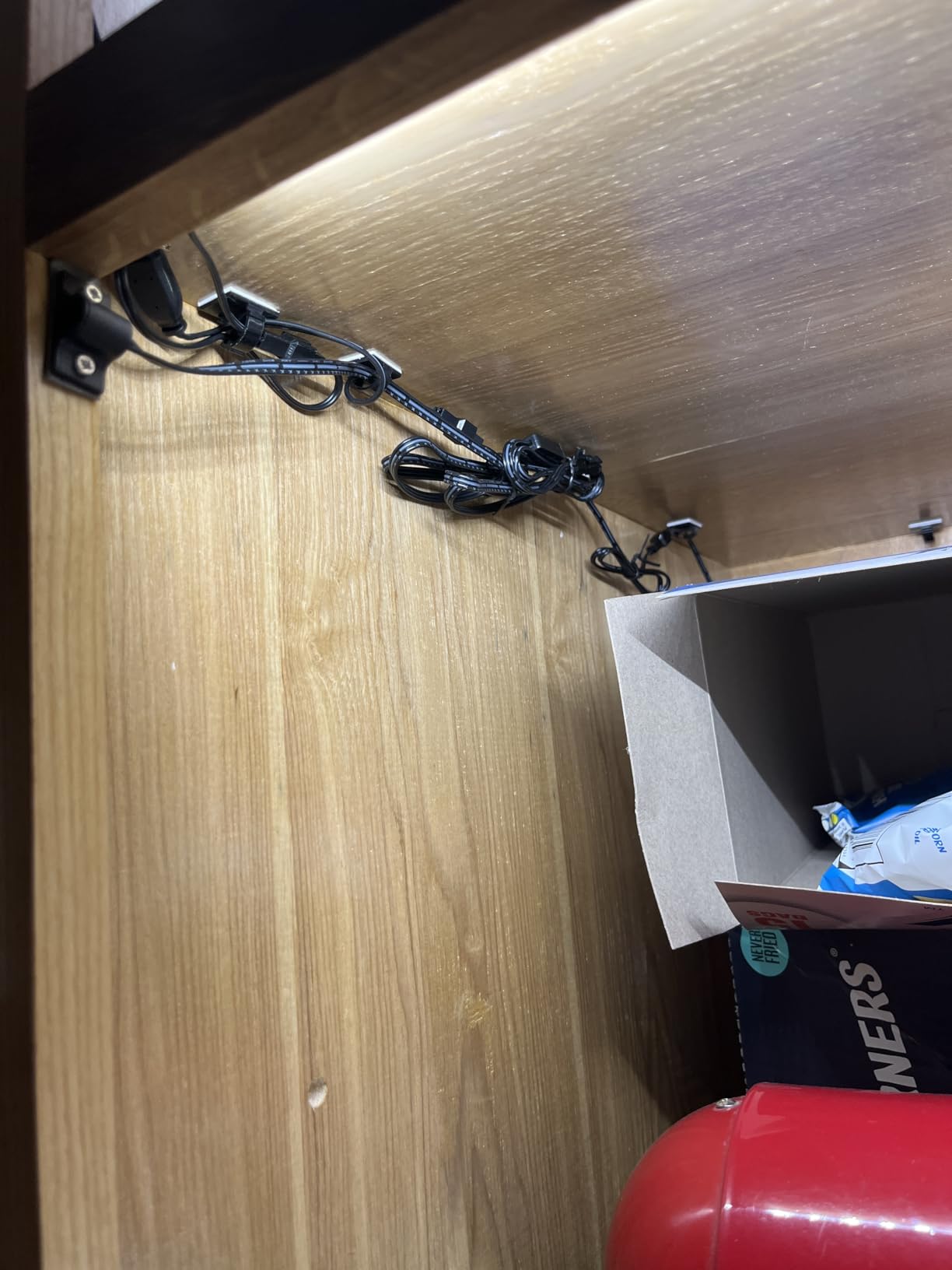 Litever LED Safe Lighting Kit. Door Control Activated. 6 pcs Slim 12 inch Light Bars. Linkable Extendable Plug-in for Gun Safe, Closet, Showcase, in-Cabinet Under Counter Pantry. Daylight 5000K customer photo 2